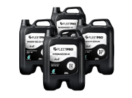 4 bombonas de 20L de óleos e lubrificantes da marca FLEETPRO