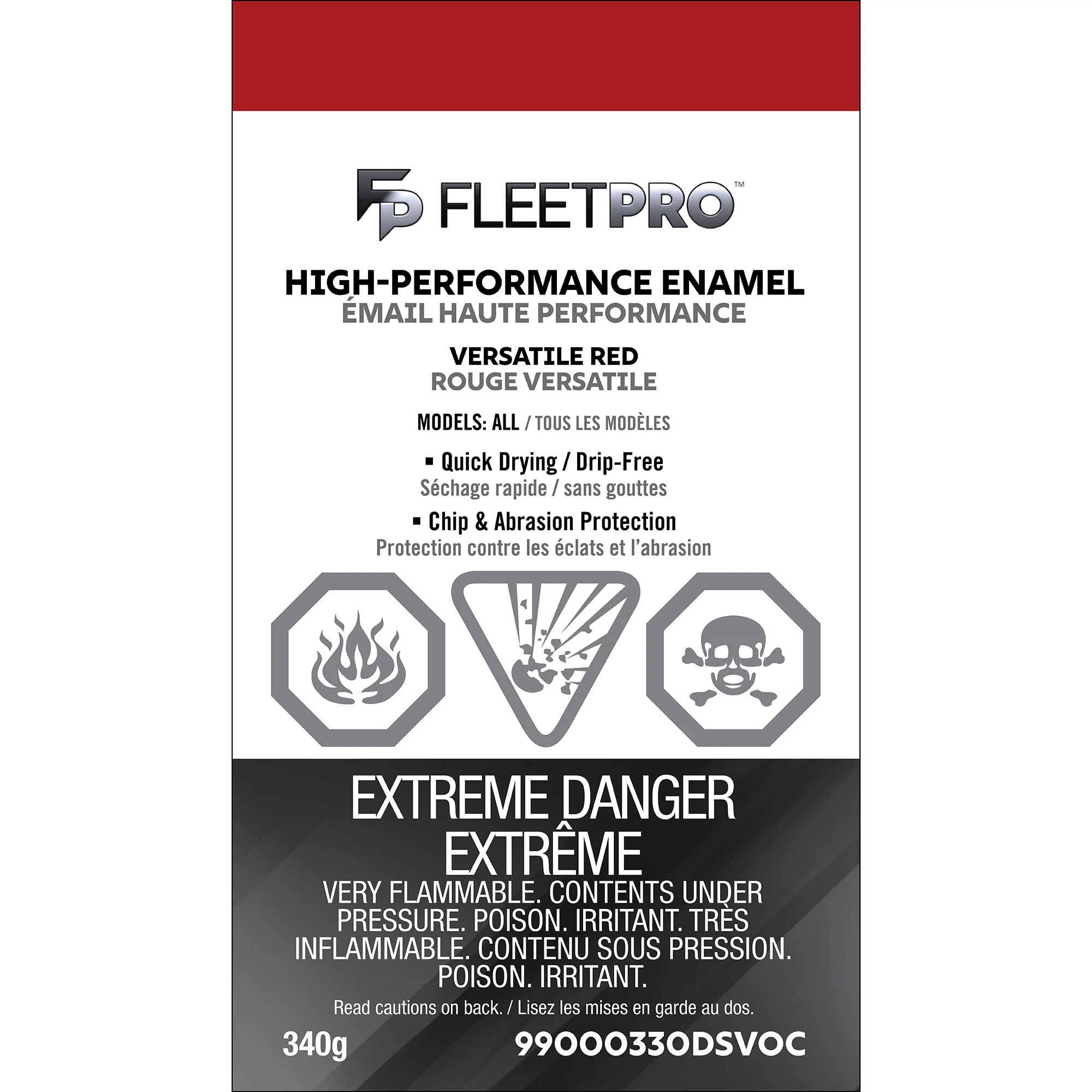 Red Enamel Paint - Low VOC - 12 oz/340 g Spray Can | NEWHOLLANDCE | CA | EN