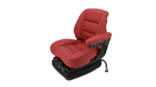 Operator Seat - Air Suspension - Heated - Red Leather | CASEIH | US | EN