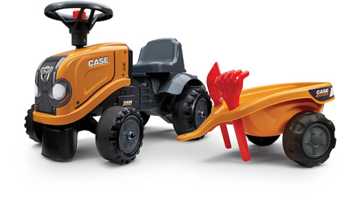 Case Ce Push-along Tractor With Trailer, Rake And Shovel | CASECE | US | EN