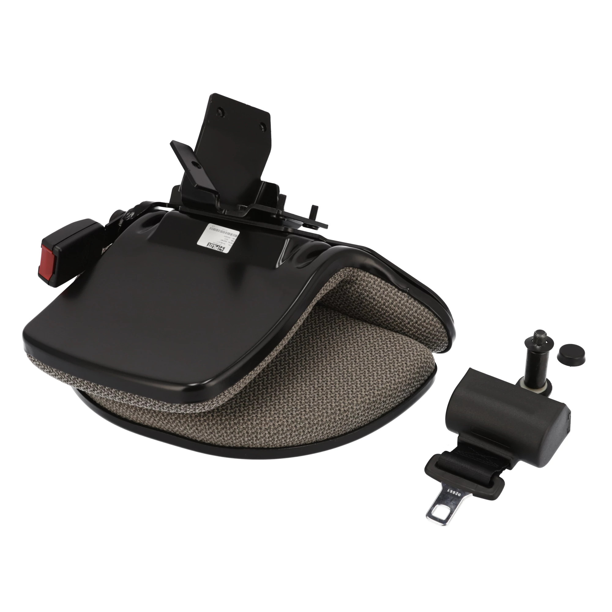 Conjunto de assento para instrutor com cinto - dobrável - tecido trigo