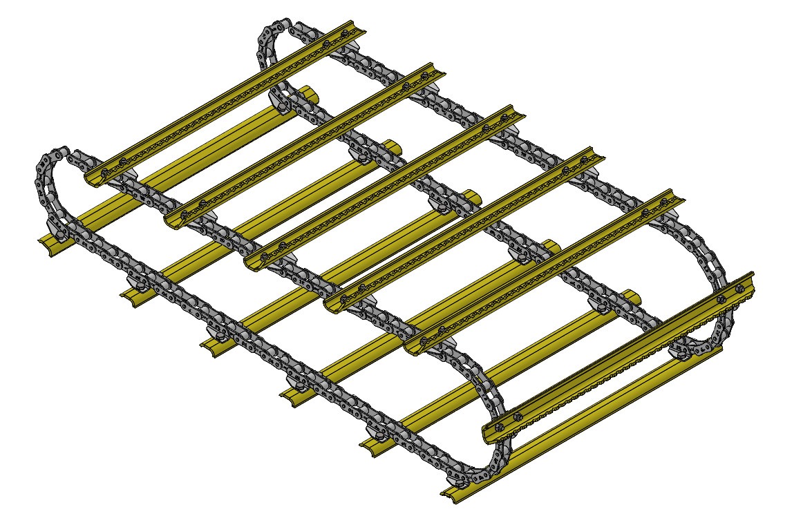 Esteira Alimentadora Corrente A557 Com 12 Travessas