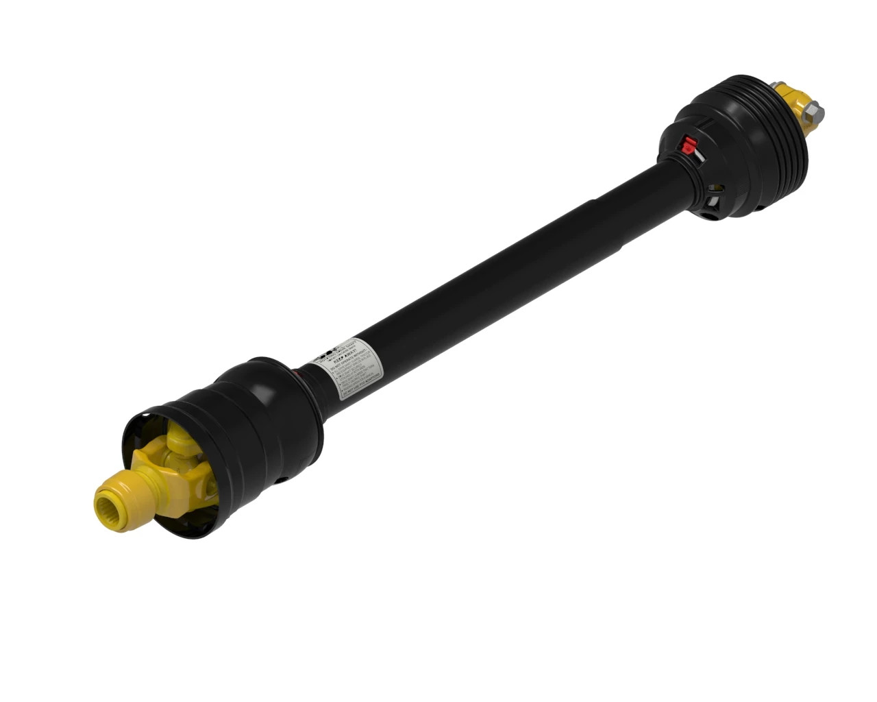 6-80 and AW36-80 Series CV Wide Angle Profile PTO Drive Shaft - 1 3/4-20 Spline Bore Auto-Lok Tractor Connection - 1 3/8-6 Spline Bore Clamp Implement Connection | CASEIH | US | EN