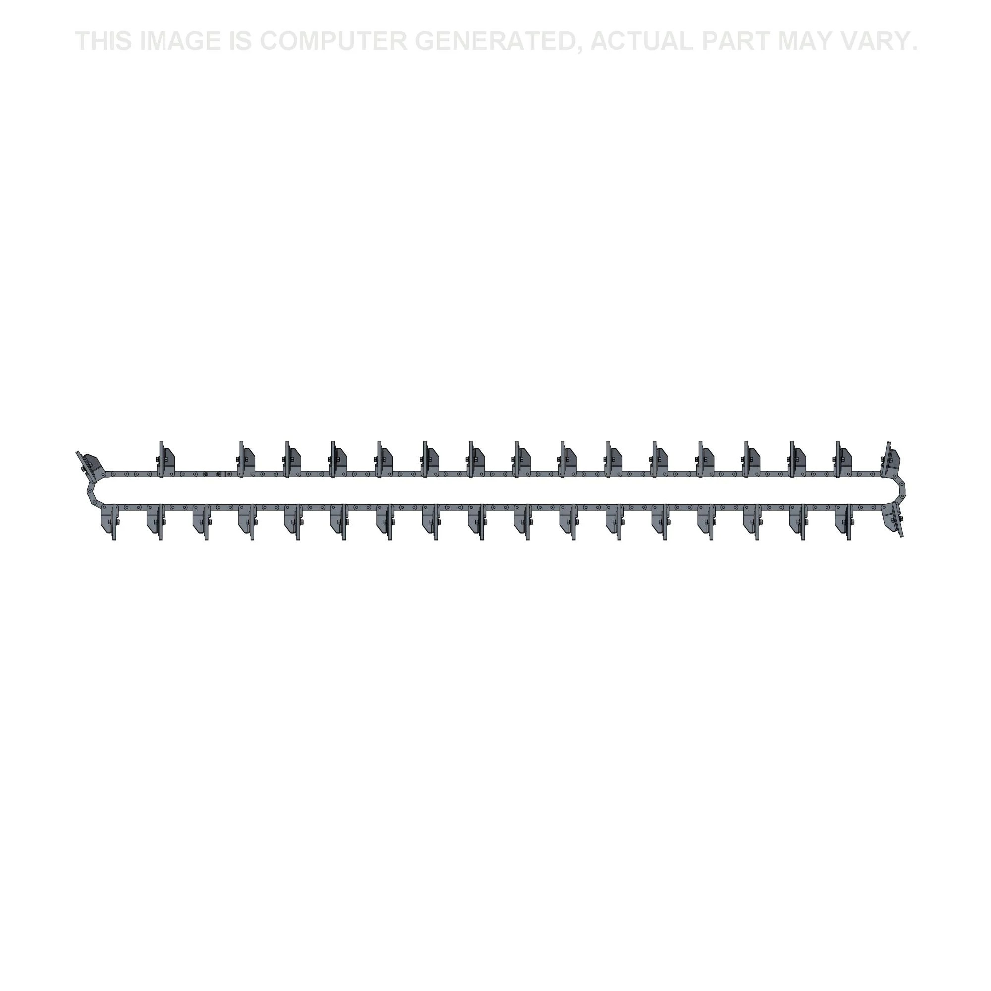 Conjunto da corrente do elevador de grãos - 144 elos - 5962 mm C