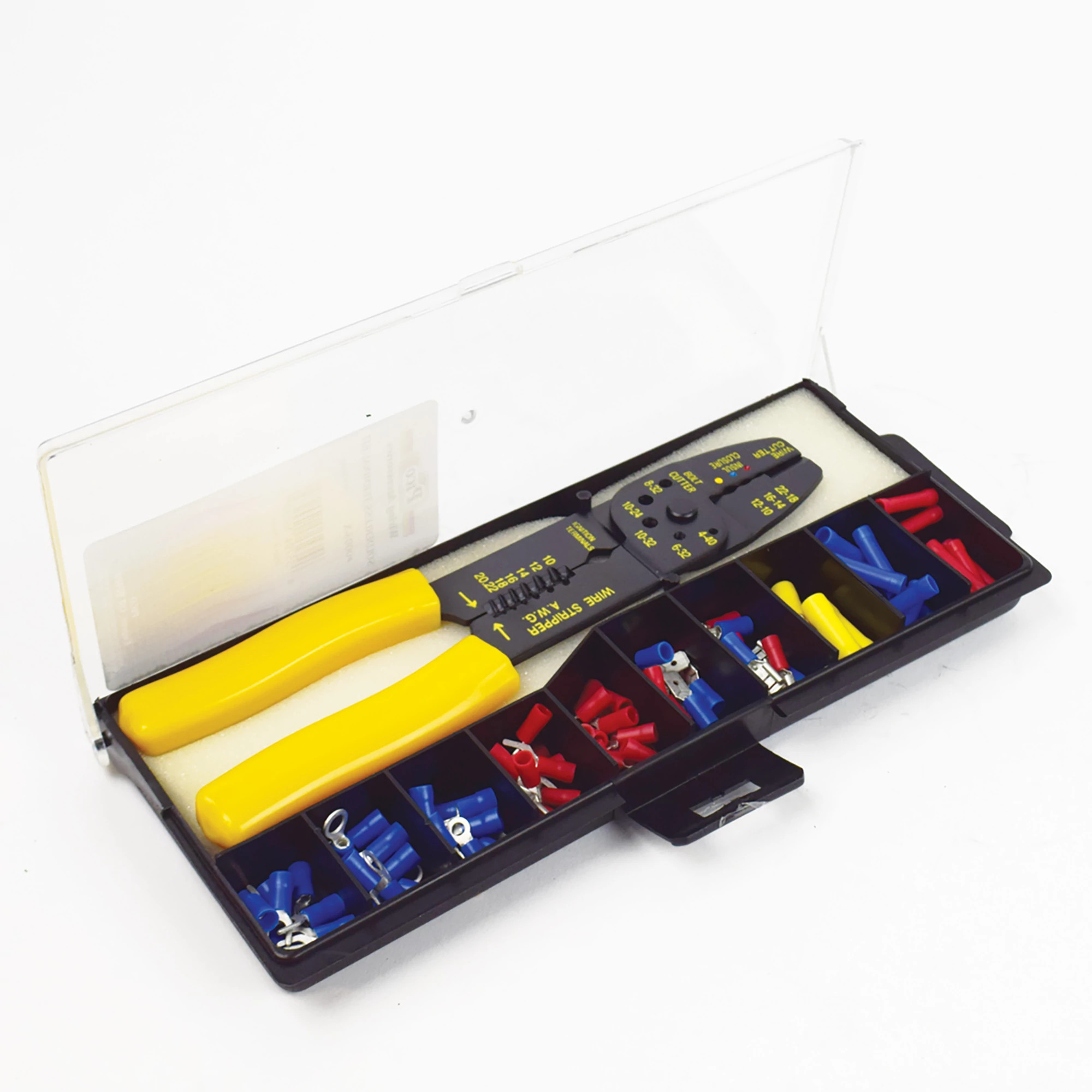 Wiring Terminal Kit - Solderless with Tool - 100-Piece Assortment | CASECE | US | EN