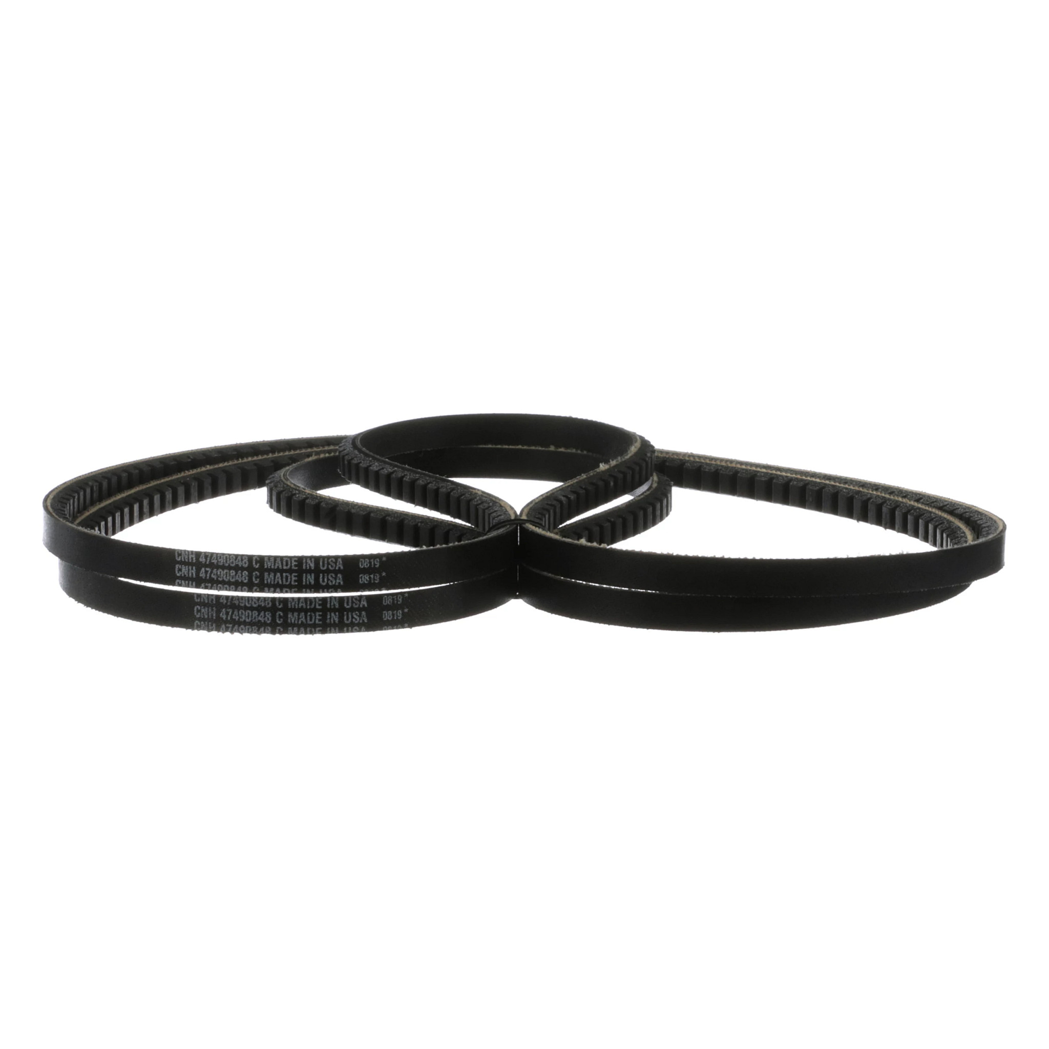 Engine Fan V-Belts - Raw Edge - 1697 mm L x 12 mm W x 1 Rib - 2-Pack