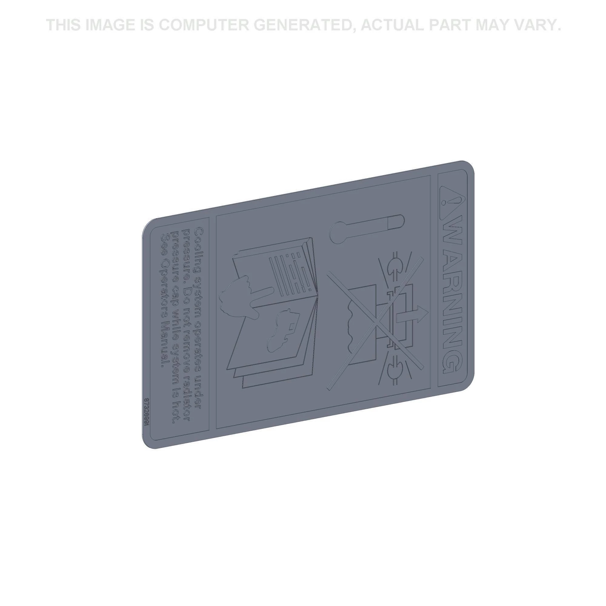 Radiator Warning Decal - High Pressure Hazard | DEFAULT | CA | FR