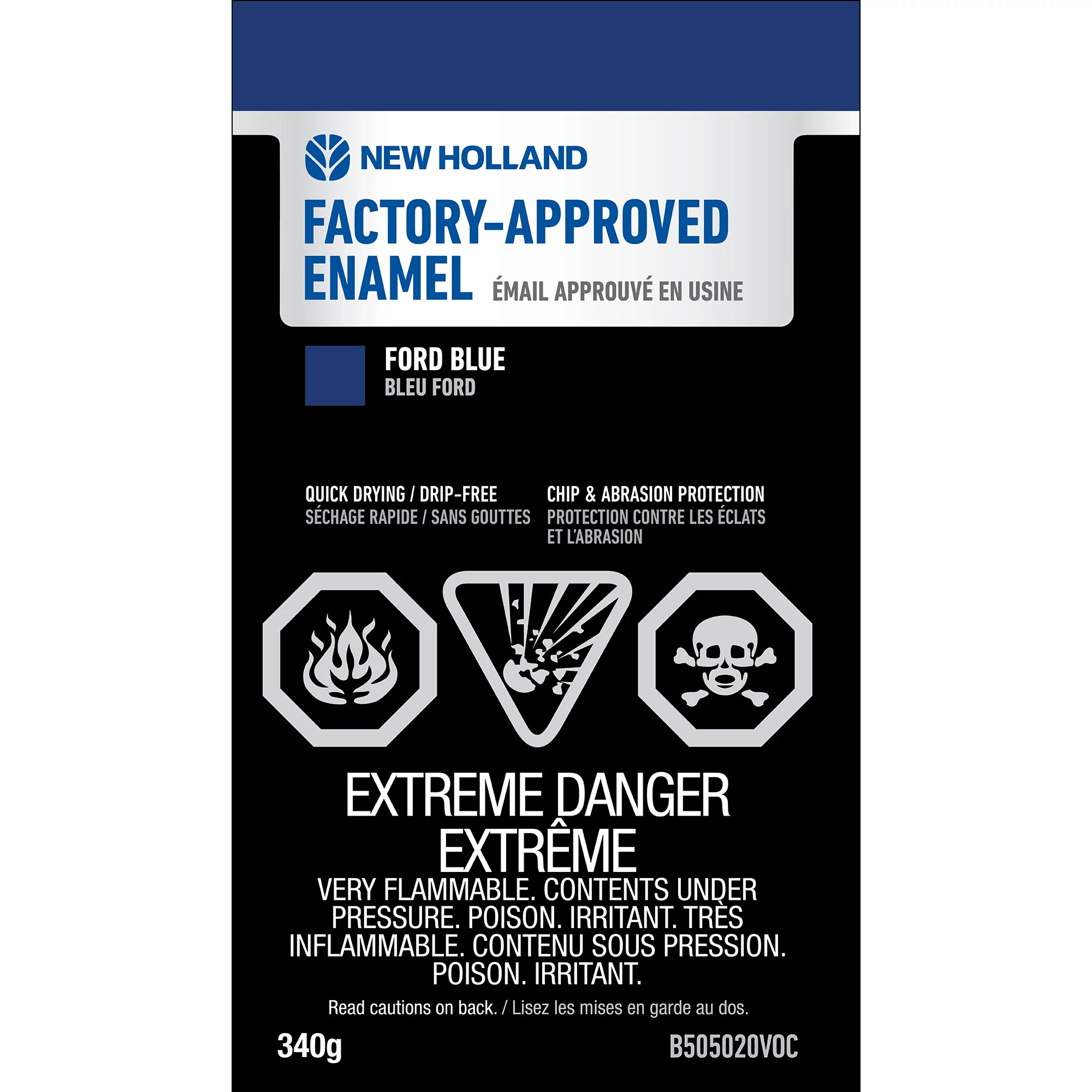 Ford Blue Enamel Paint - Low VOC - 12 oz/340 g Spray Can | NEWHOLLANDCE | CA | EN