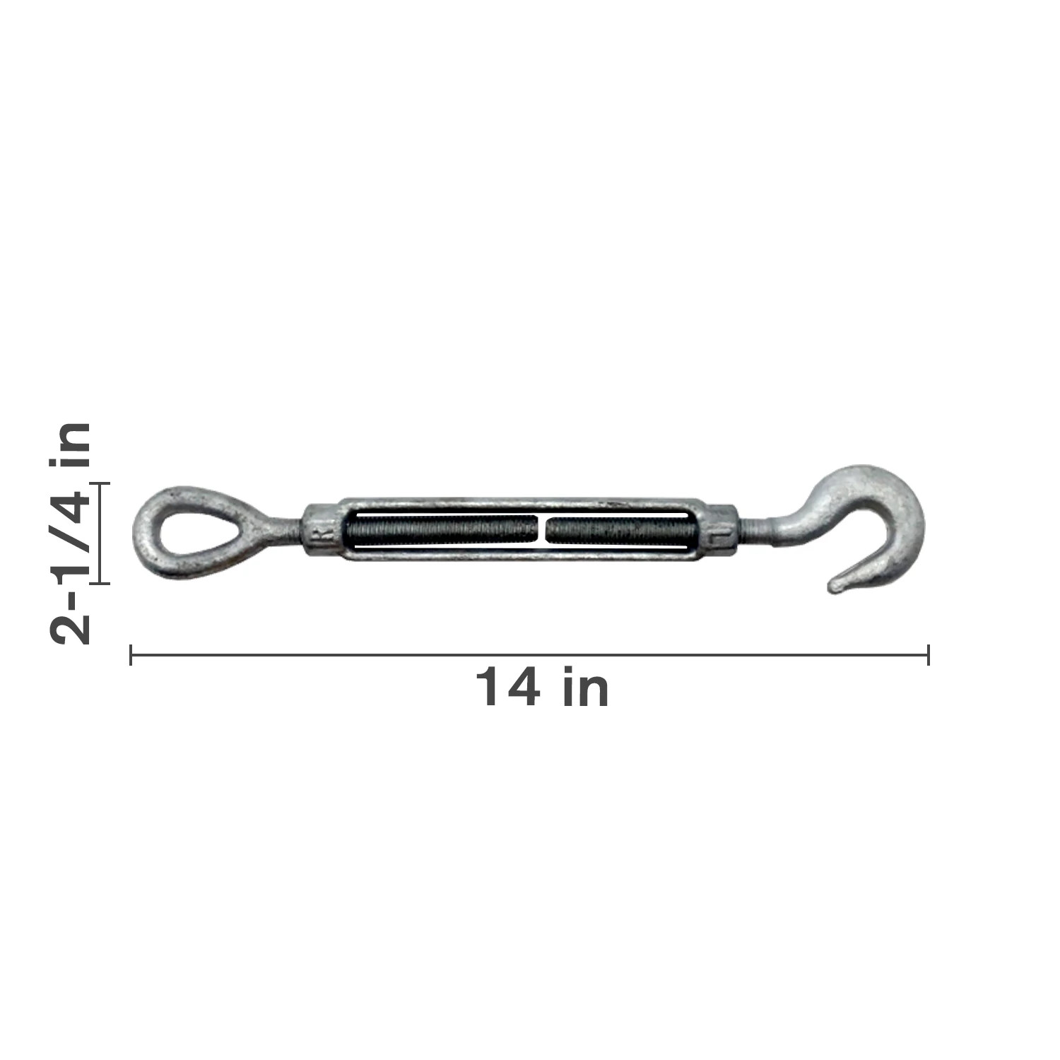 Hook and Eye Turnbuckle - 1/2
