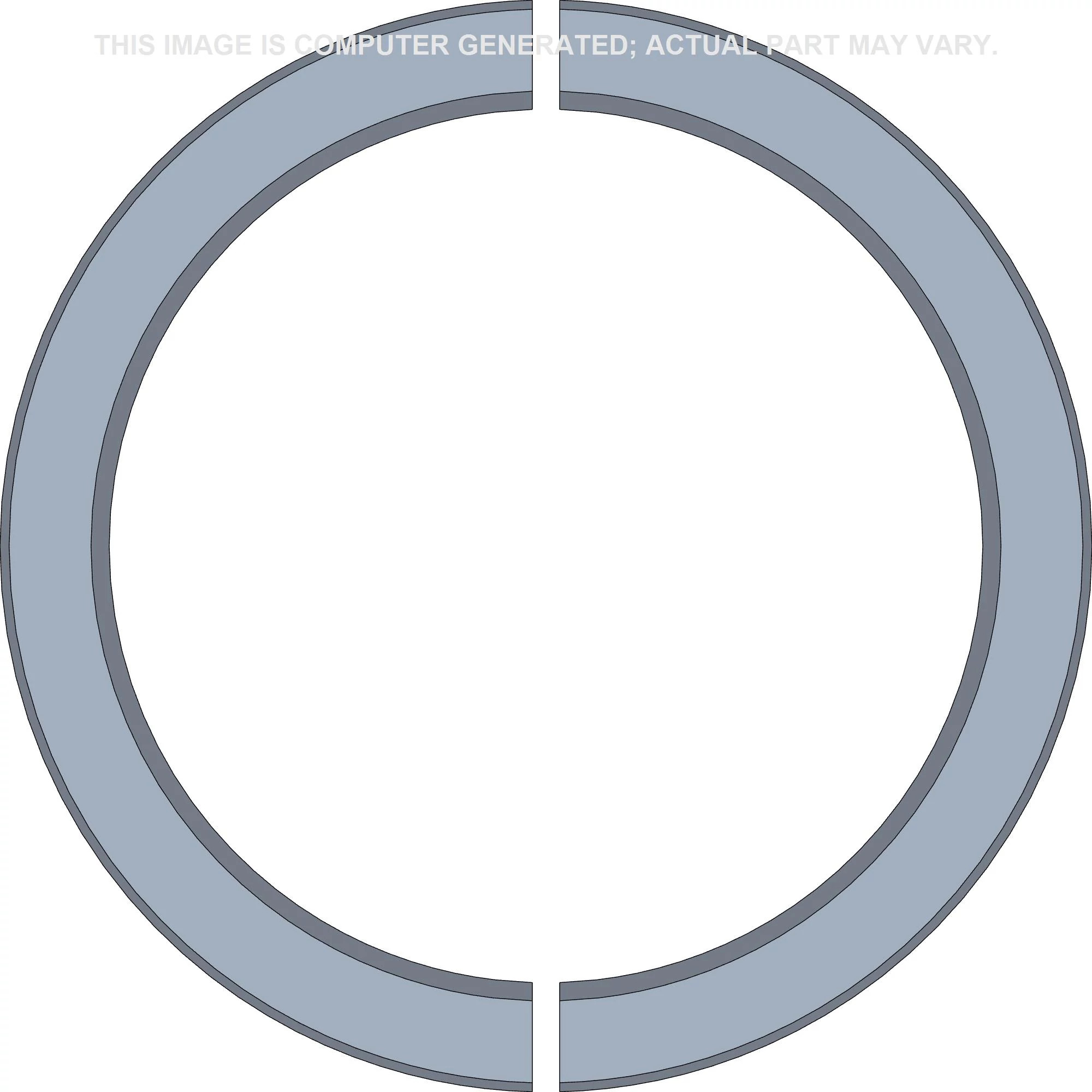 Meio-anel - 48 mm DI x 60 mm DE x 4,0 mm Esp