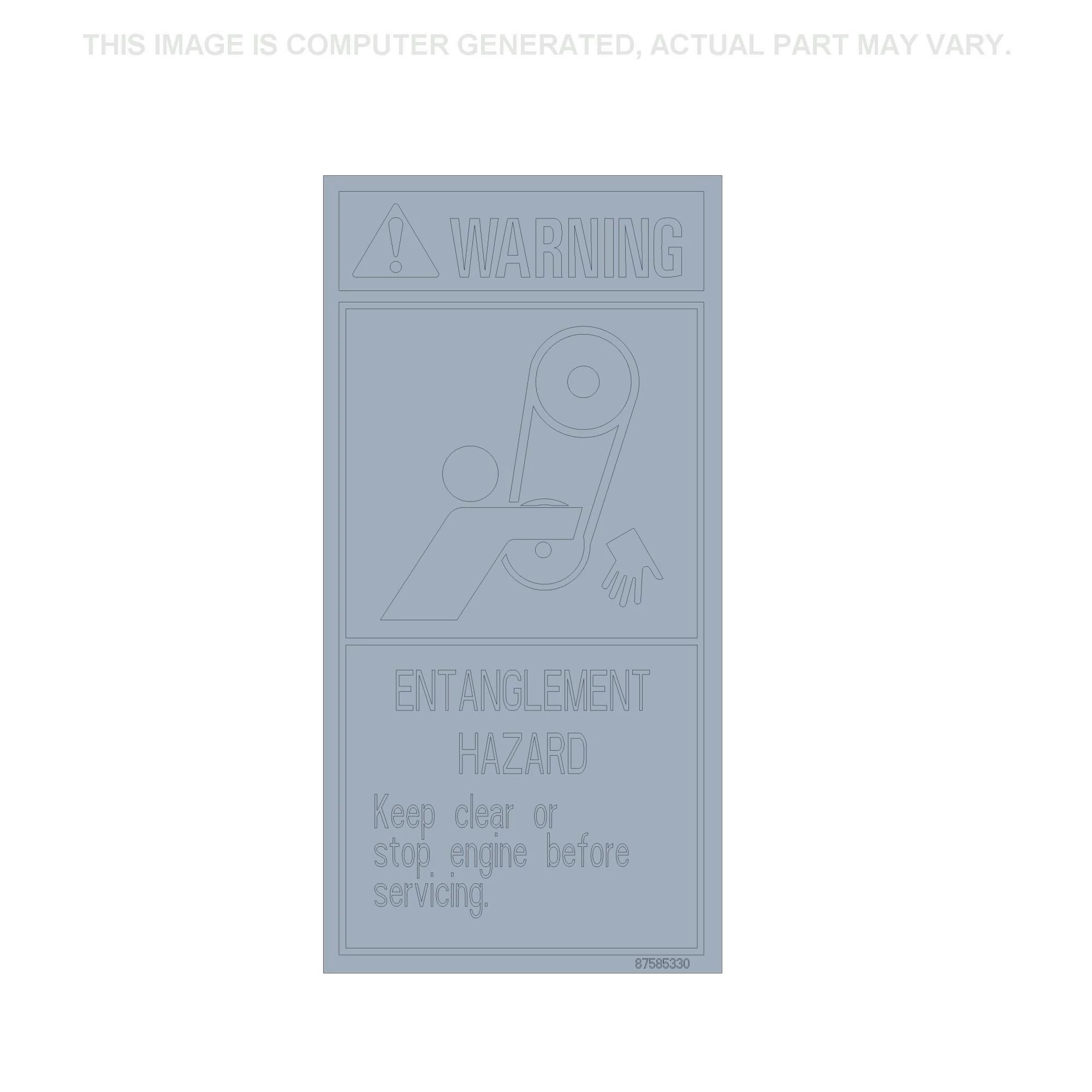 DECAL, WARNING | CASEIH | MX | ES