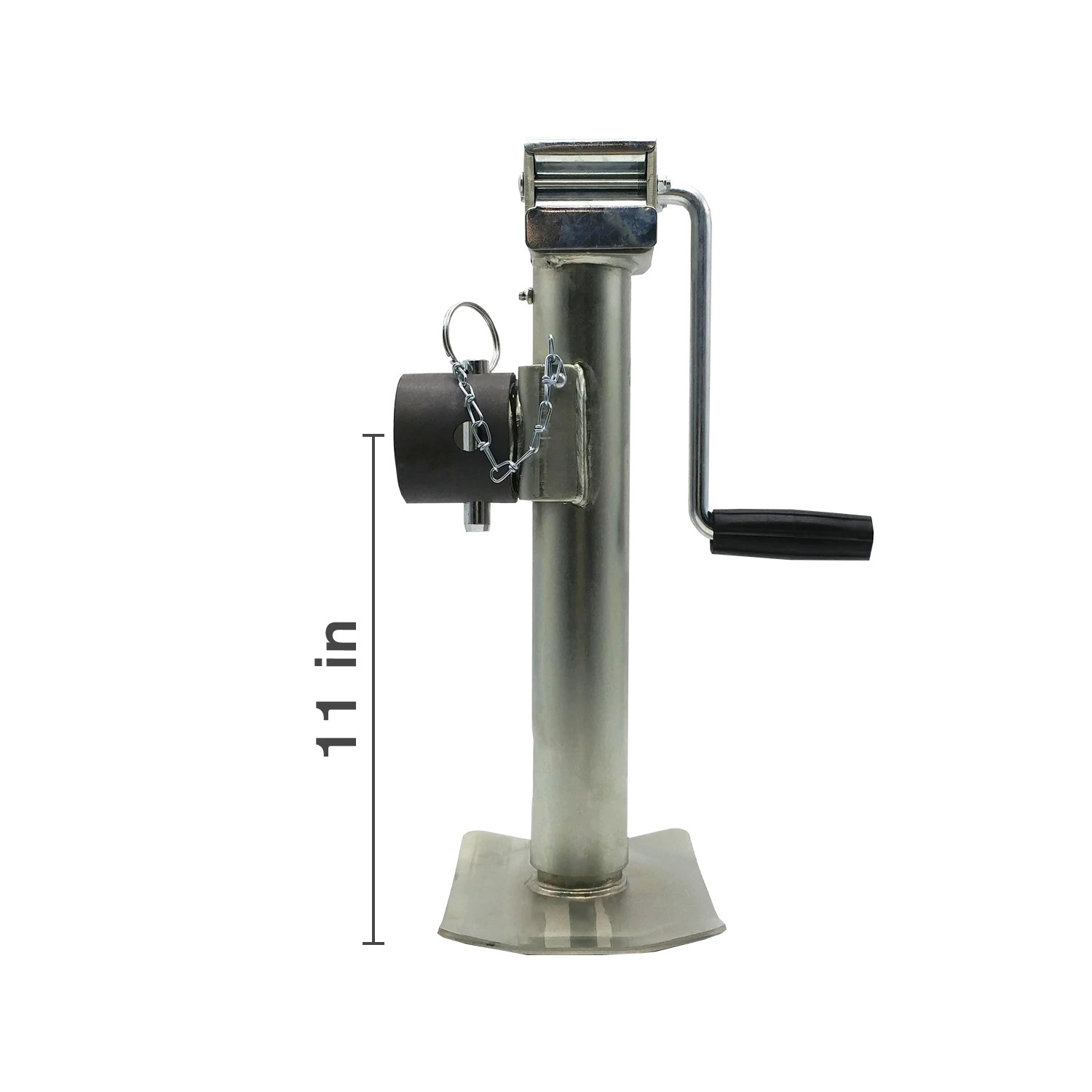 Zinc-Plated Jack - Side Wind - Extra Wide Base - 10