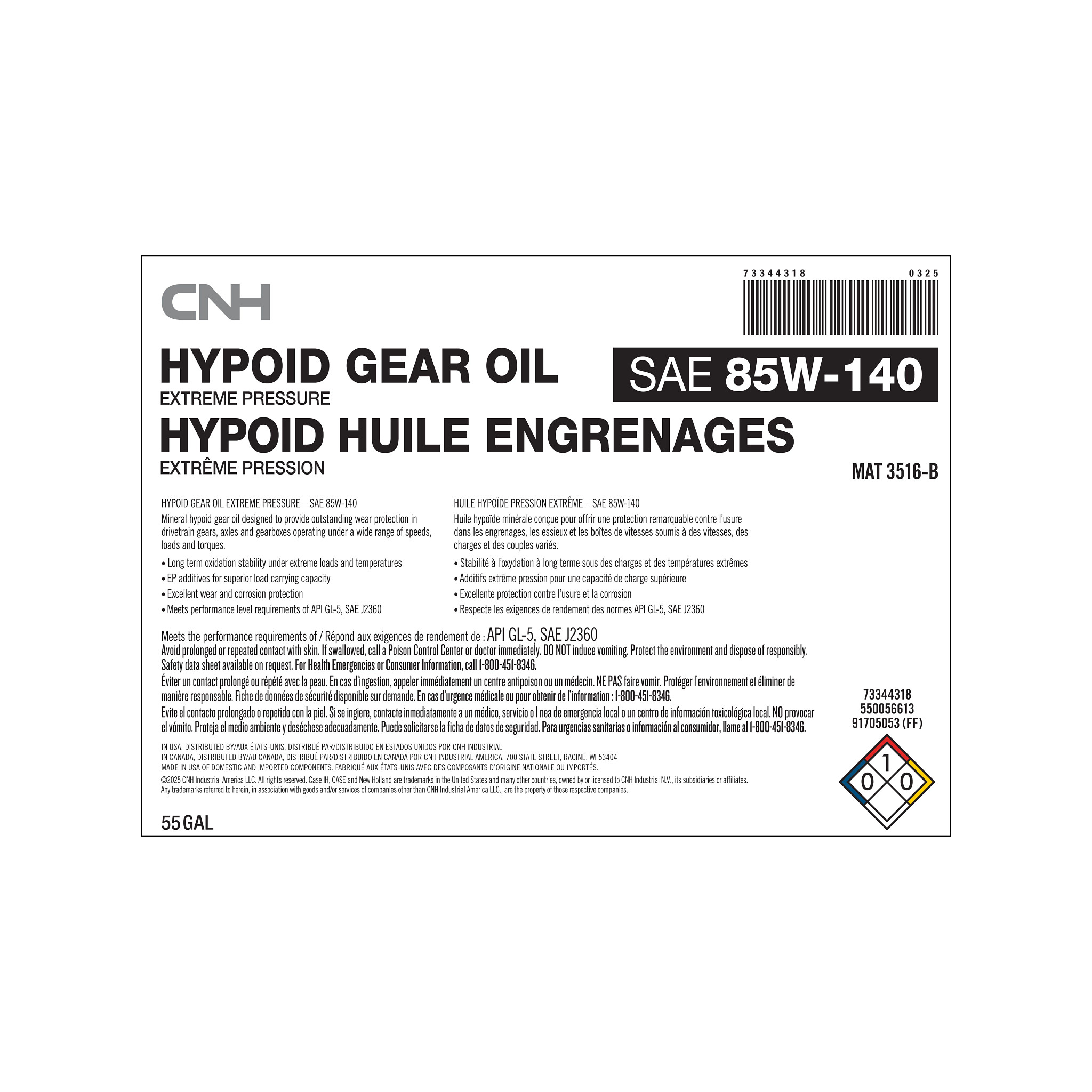 HYDRAULIC OIL | CASEIH | CA | EN