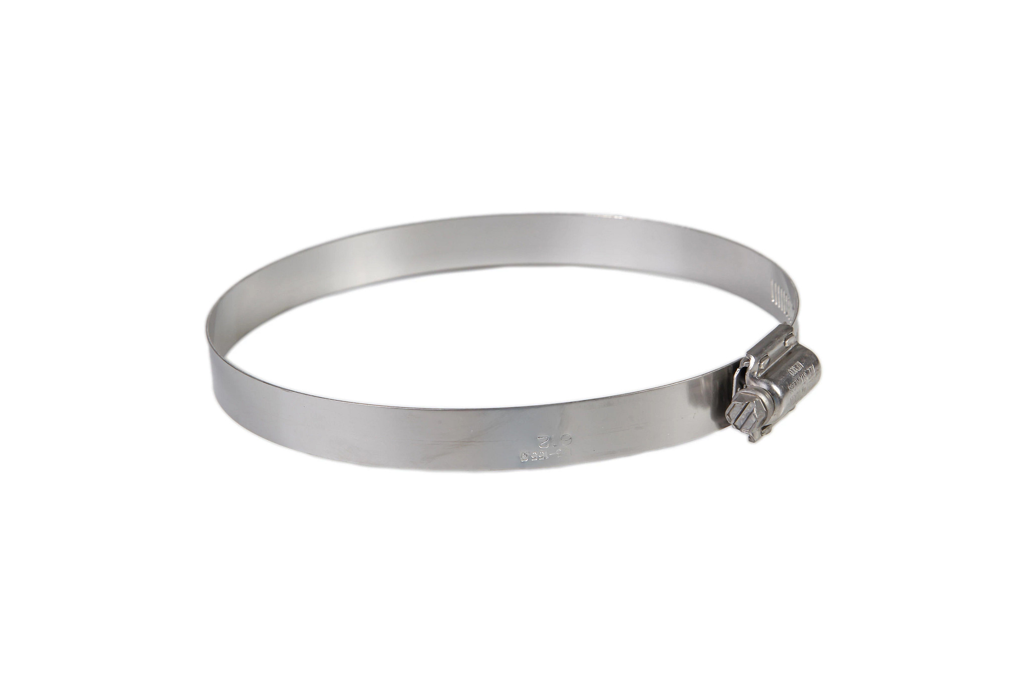 Braçadeira de mangueira - Engrenagem sem-fim - Aço inoxidável - 133 mm-156 mm Diâm
