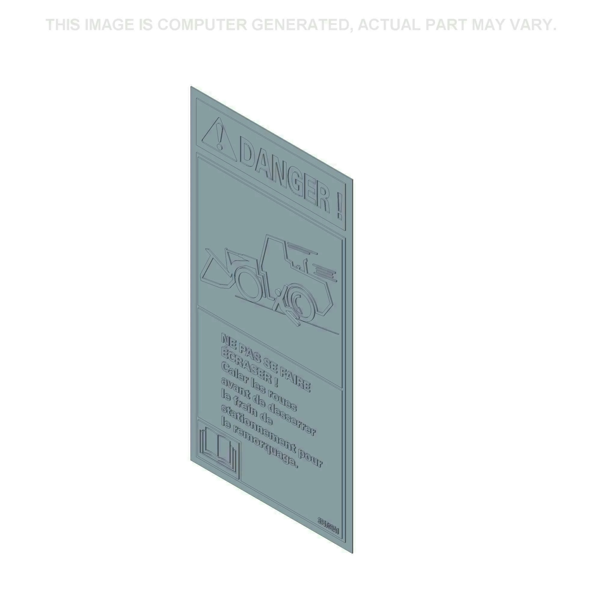 Caution Decal - Block Wheels | DEFAULT | US | EN