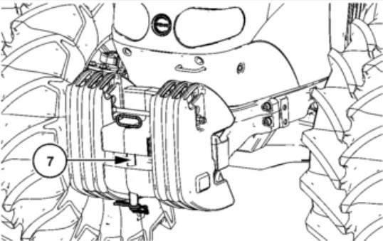Kit de lastro dianteiro - 385 kg