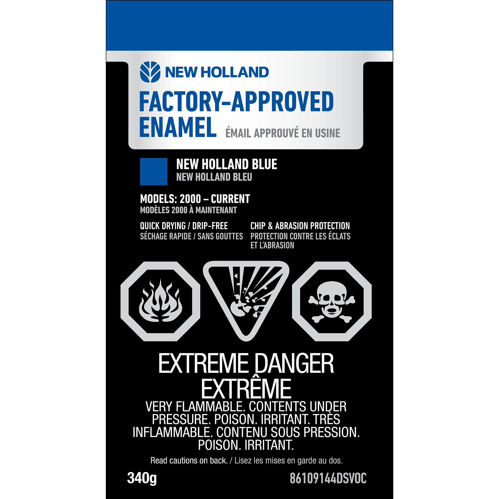 Blue Enamel Paint - Low VOC - 12 oz/340 g Spray Can | MILLER | CA | FR