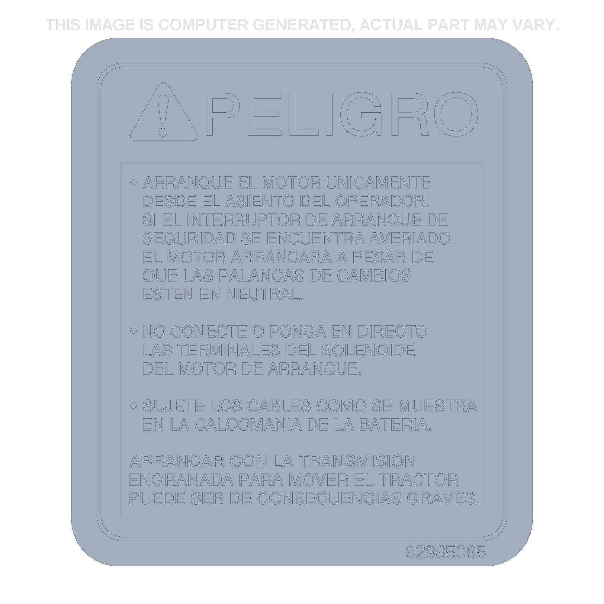 AUFKLEBER GEFAHR | CASEIH | DE | DE