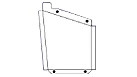 Patin de glissement en polyéthylène - Extrémité gauche - 11 po x 15 po x 3/8 po - Blanc | NEWHOLLANDCE | CA | EN