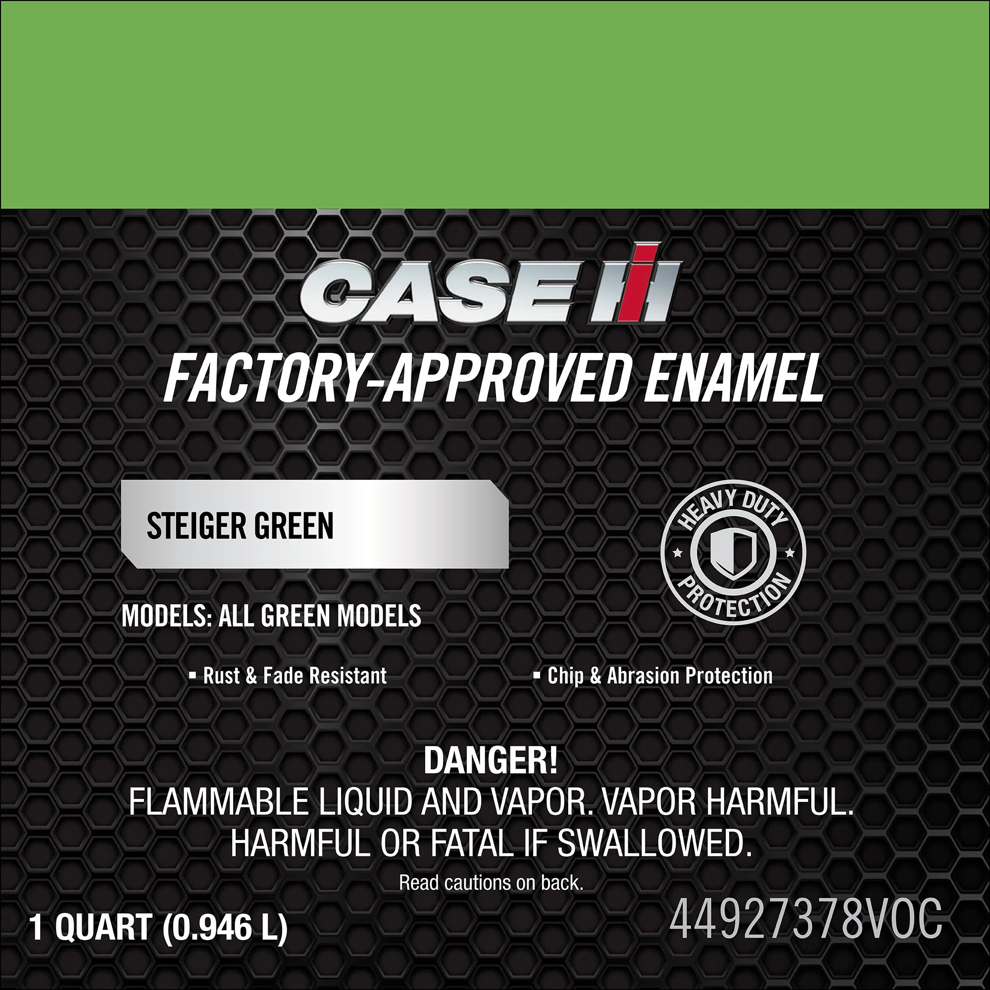 Green Enamel Paint - Low VOC - 1 qt/946 ml Can | CASECE | CA | EN