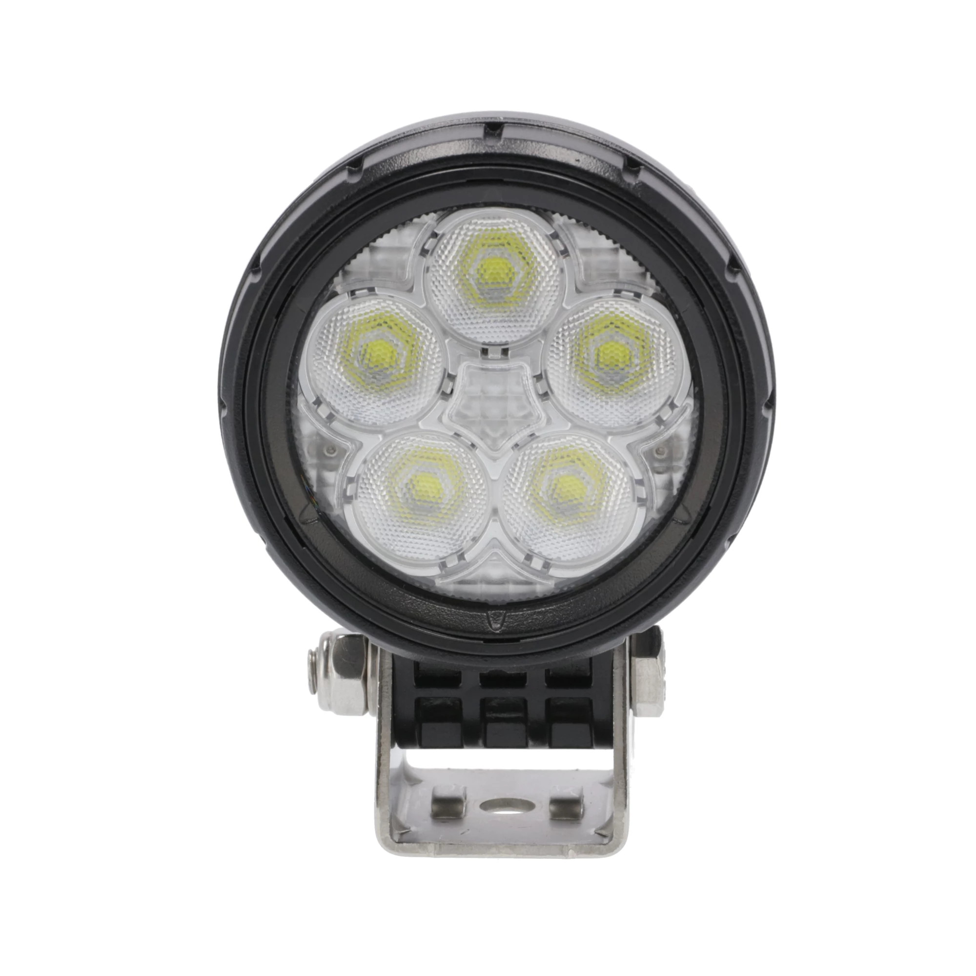 Luz de trabalho LED - redonda pequena - 10/36 volts - 15 watts