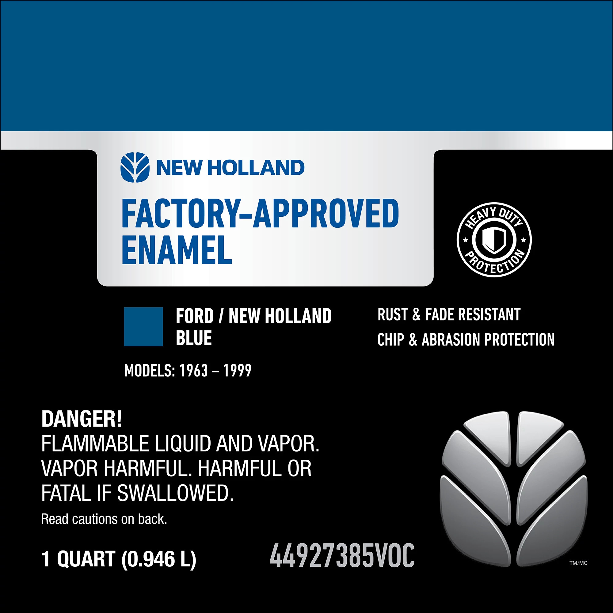 Blue Enamel Paint - Low VOC - 1 qt/946 ml Can | MILLER | US | EN