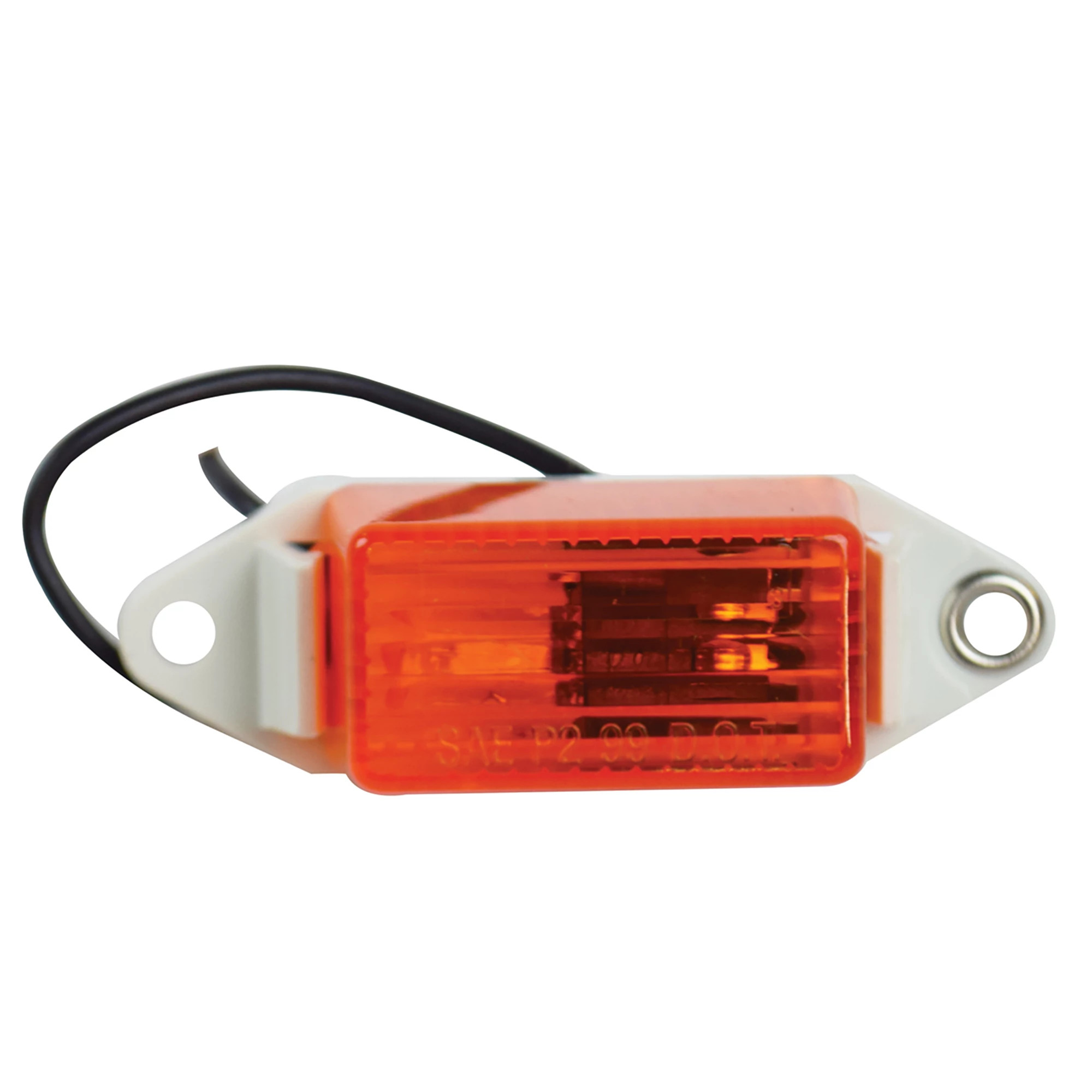 Trailer Marker and Clearance Light Kit with Mounting Base - Amber - 3 1/4
