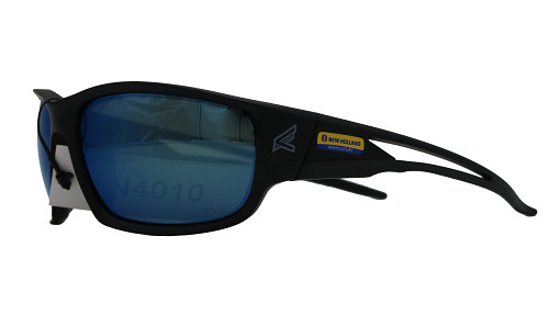 Safety Eyewear - Black Frame - Aqua Precision Blue Mirror Lenses | CASECE | CA | EN