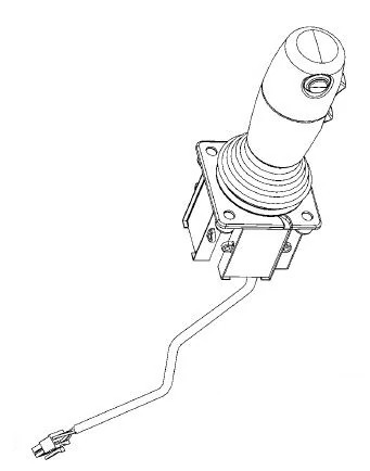 Kit de joystick elétrico para 3 válvulas remotas eletro-hidráulicas e um interruptor