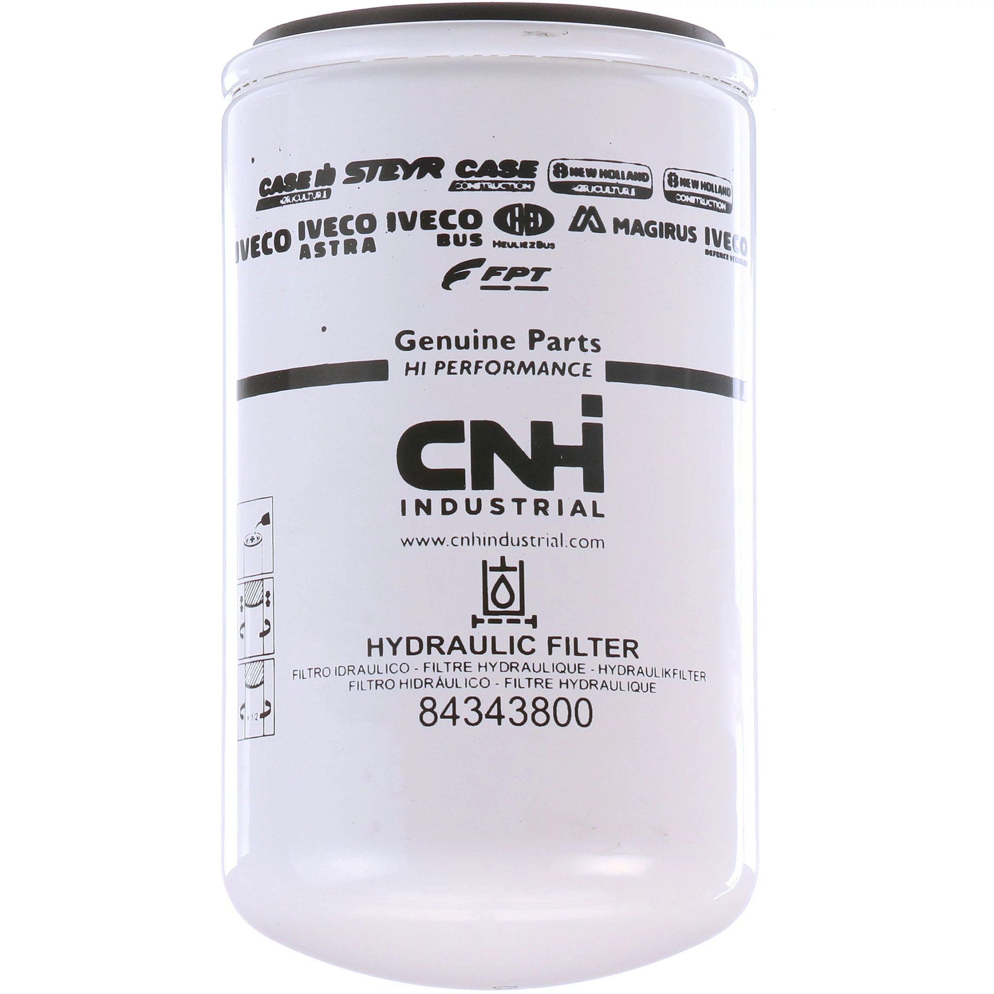 Filtro de óleo hidráulico - 80 mm DE x 138 mm C