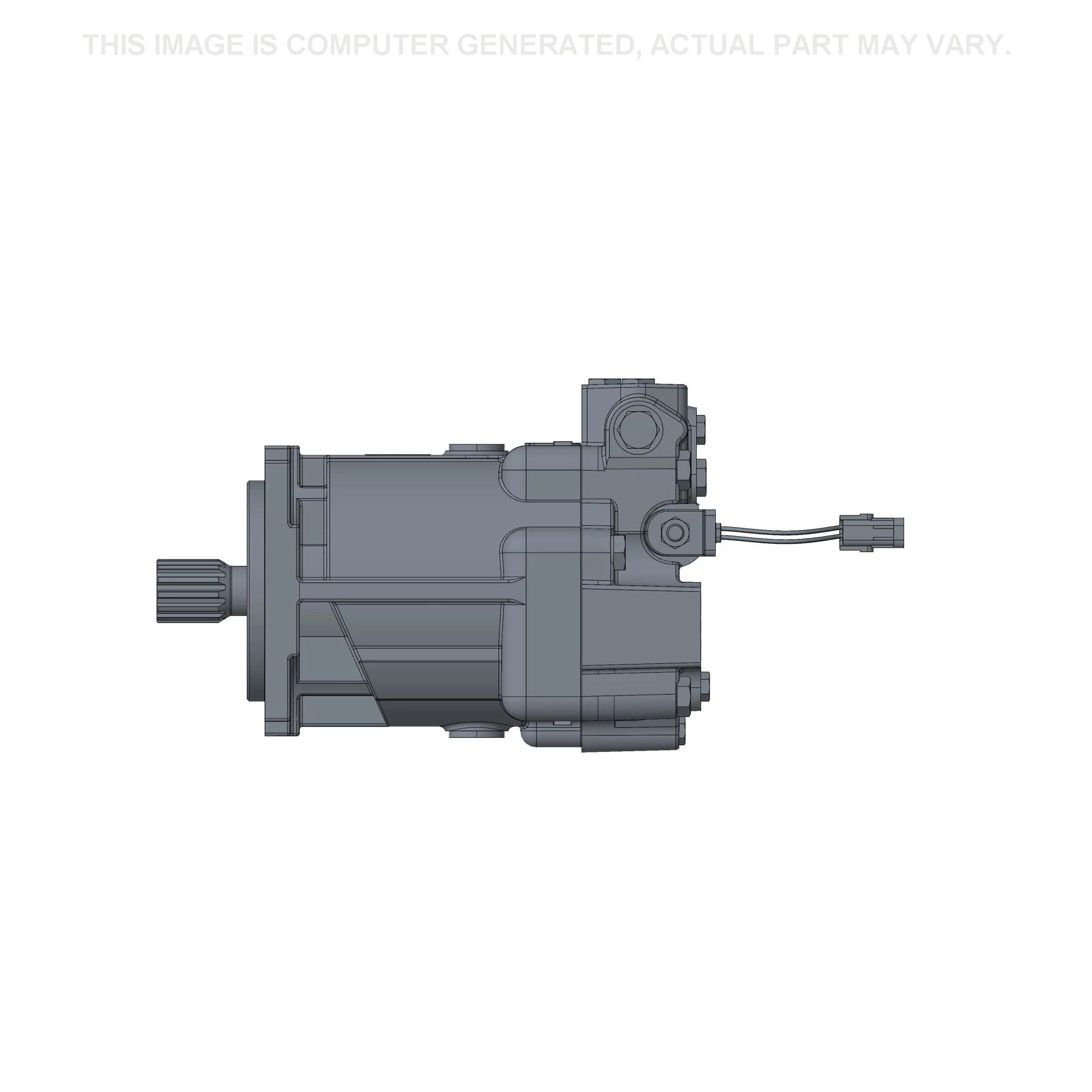 Motor de transmissão hidrostática - 381 mm C x 257 mm A x 224 mm L