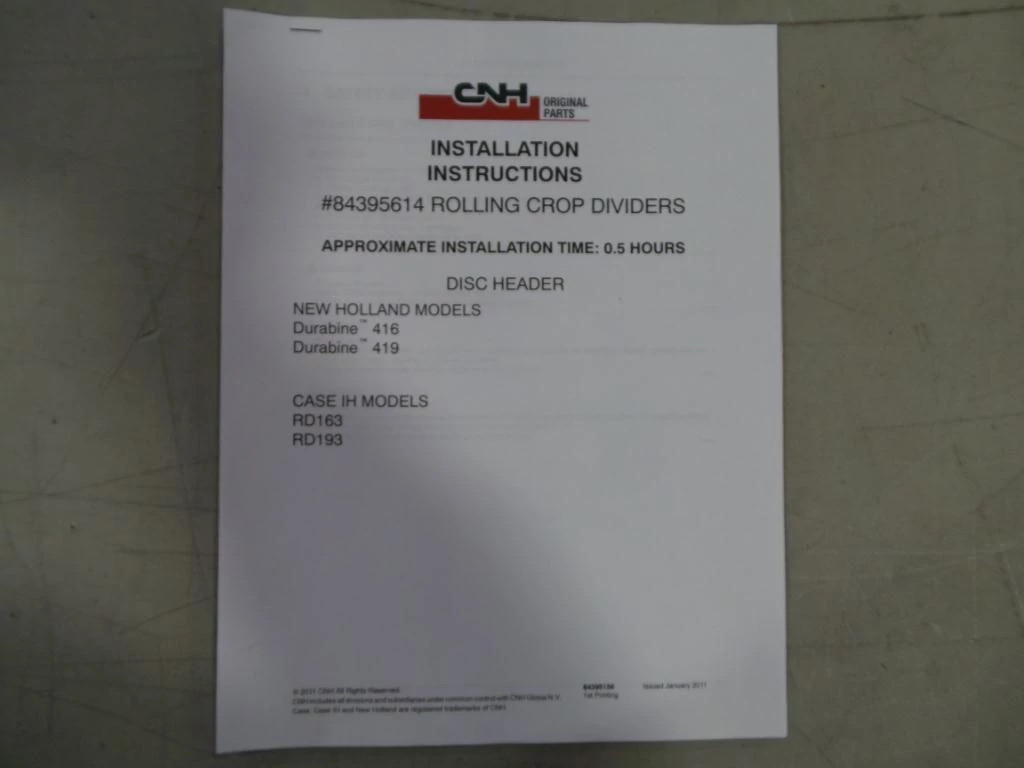 INSTRUCTIE | CASEIH | EU | NL