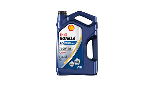Huile Shell Rotella® T6 pour moteur diesel – SAE 5W-40 – API CK-4, complètement synthétique – 1 gal/3,78 L