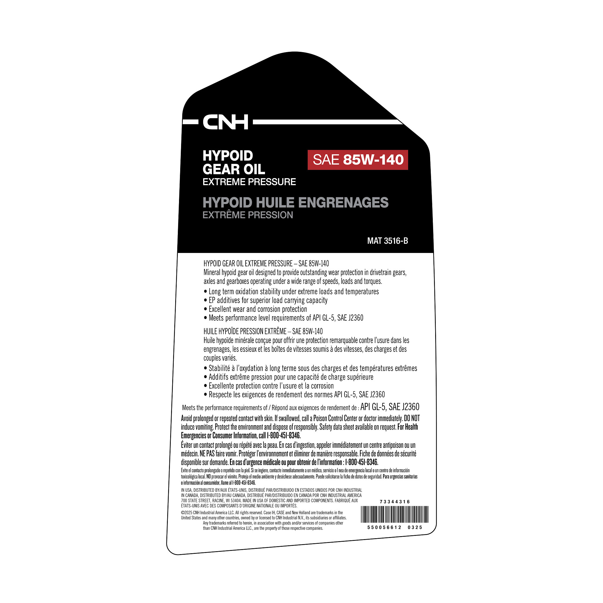 HUILE HYDRAULIQUE | NEWHOLLANDCE | EU | FR