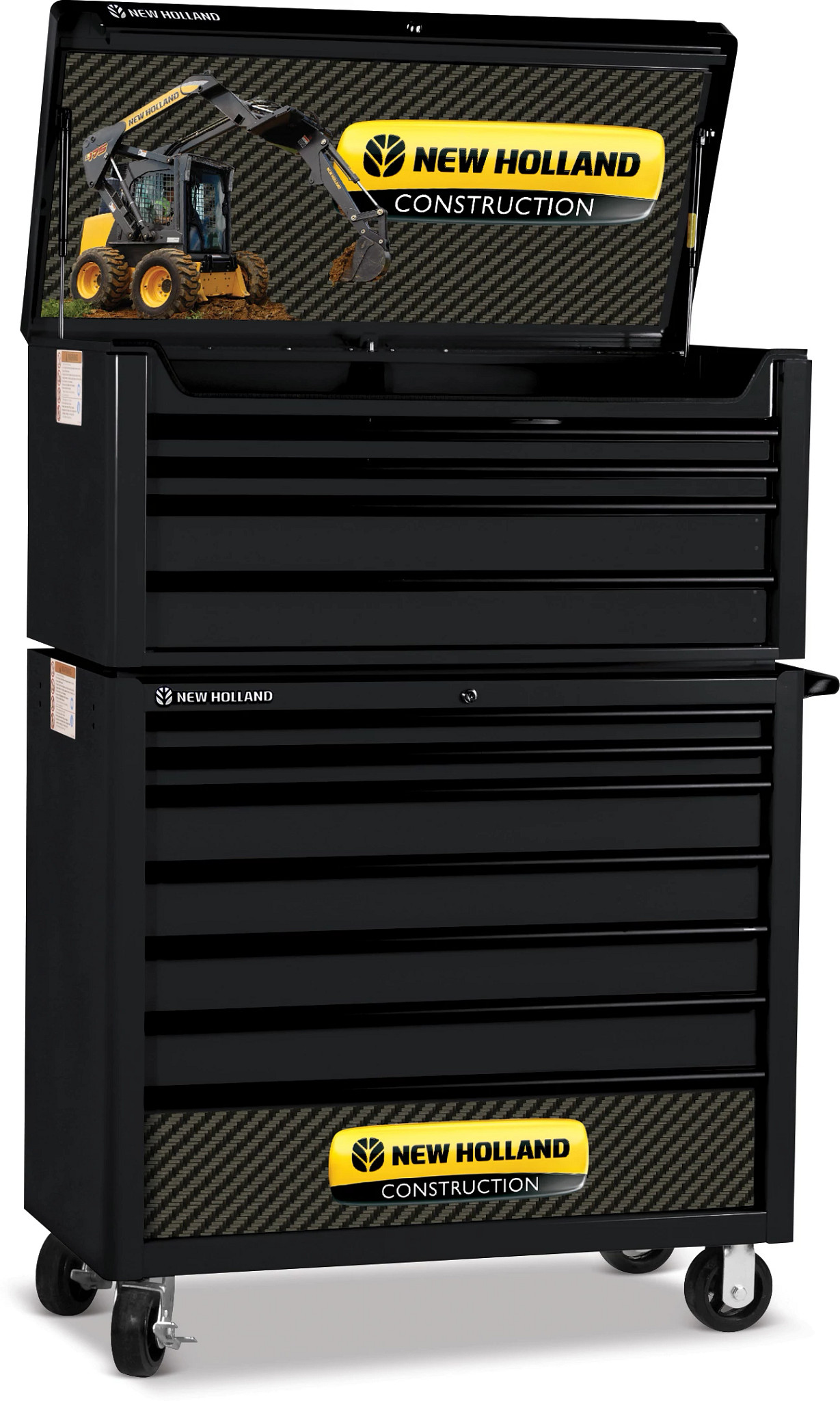 Armoire sur roulettes de haute qualité à 7 tiroirs de 40 po New Holland Construction - Noir | CASEIH | CA | EN