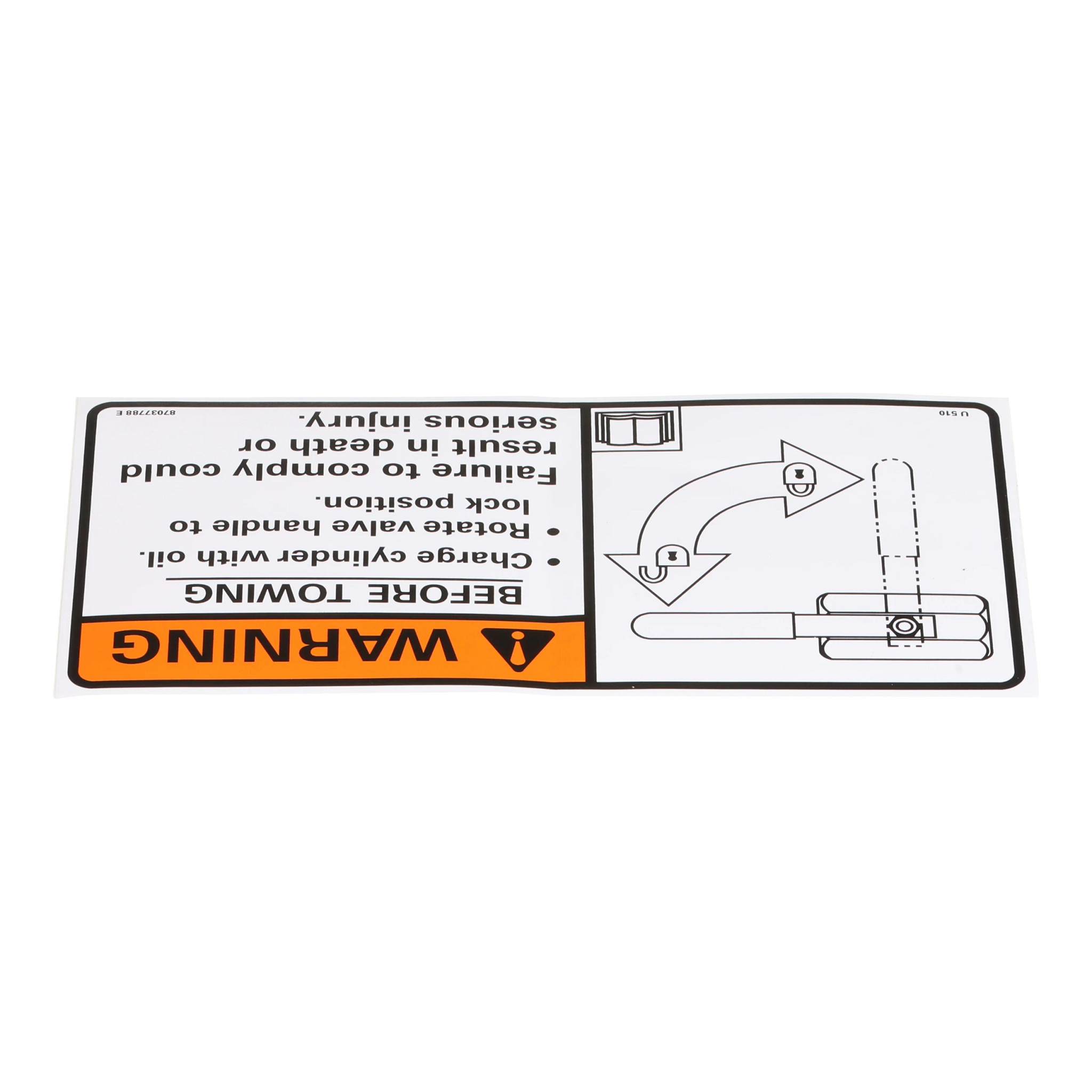 DÍSTICO DE AVISO | NEWHOLLANDCE | SA | PT