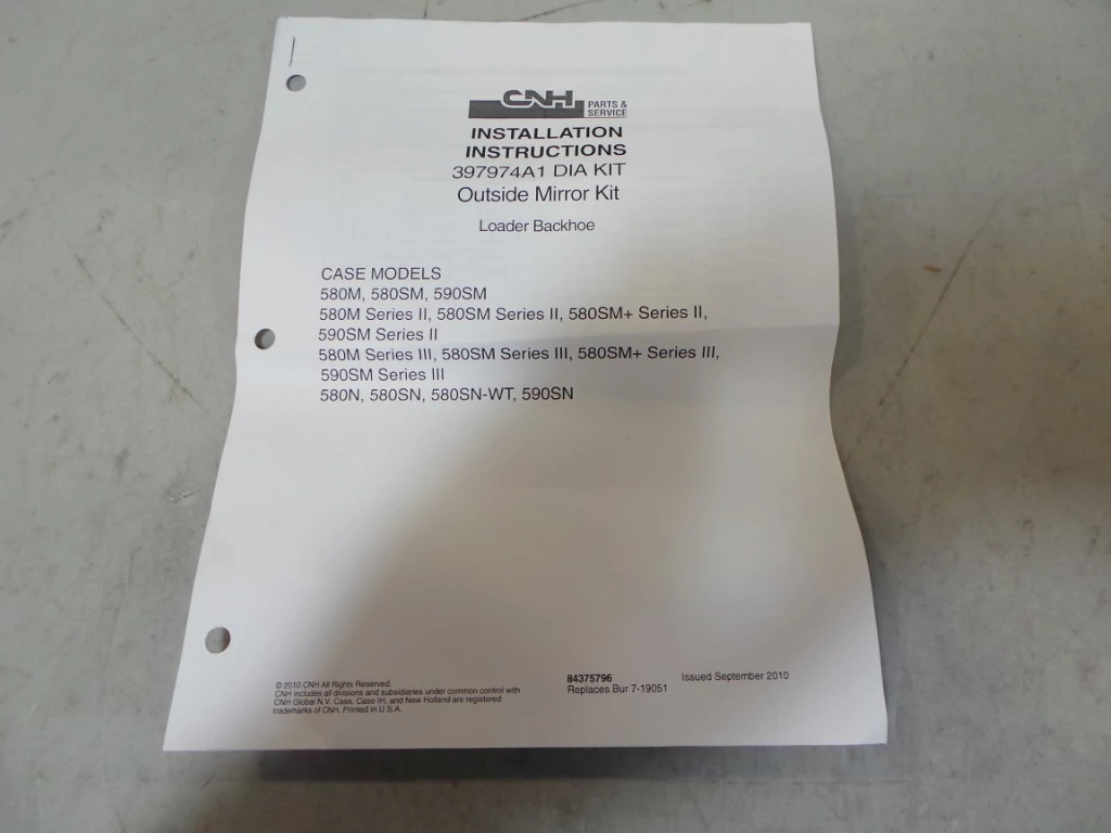 INSTRUCTION | CASEIH | AMEA | FR