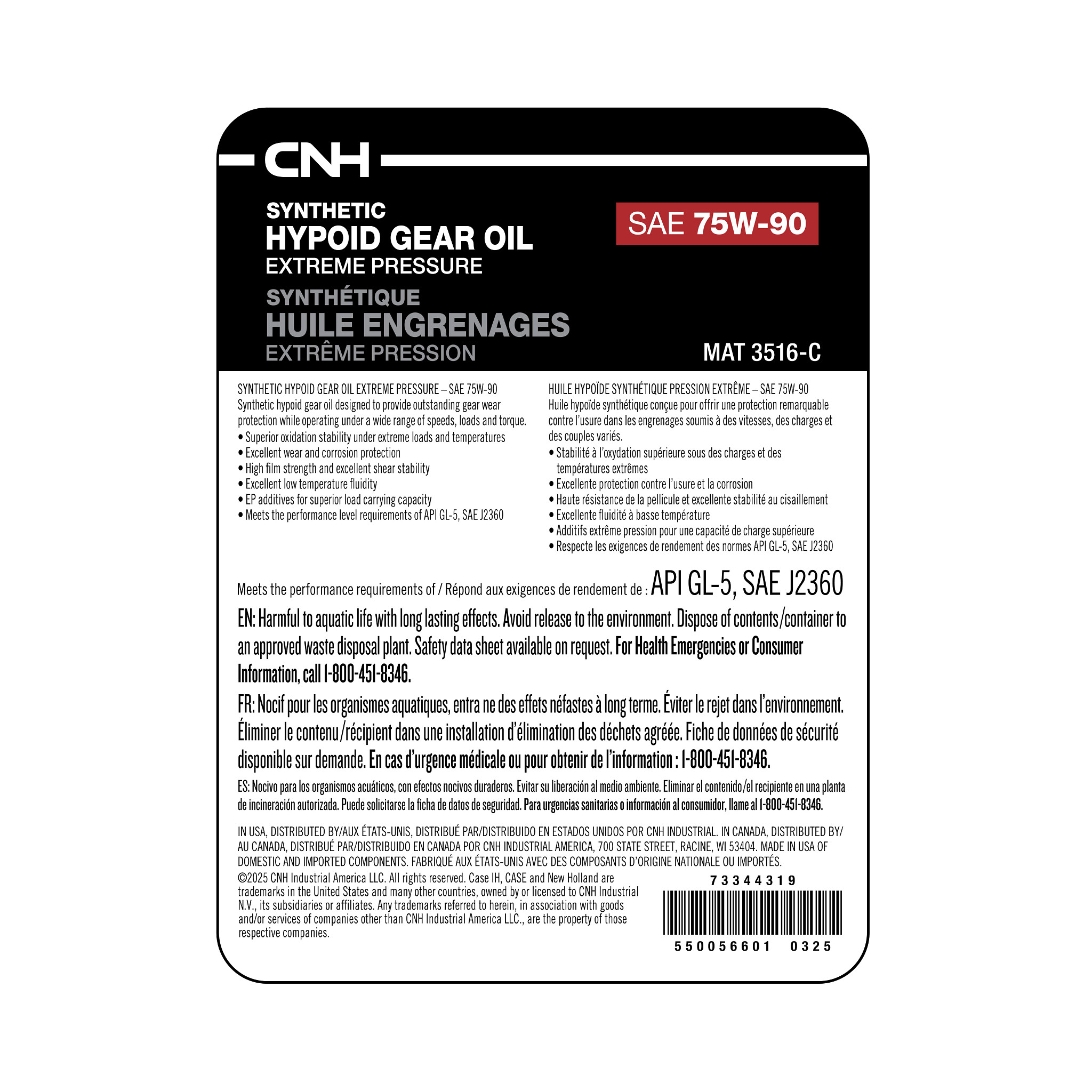 HYDRAULIC OIL | NEWHOLLANDAG | US | EN