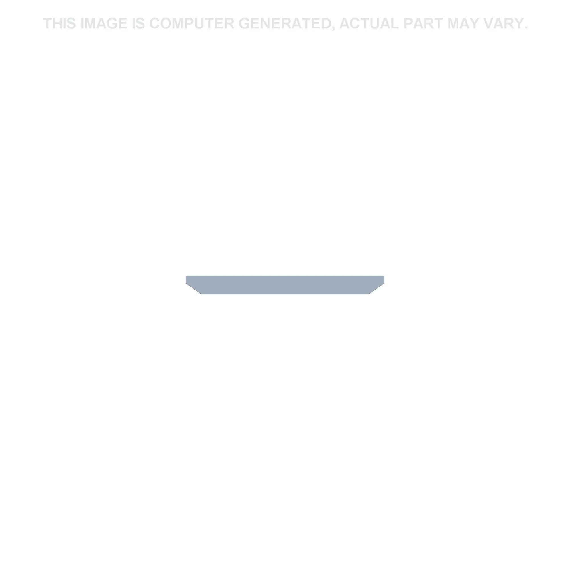 Borda de corte - Centro - 15 furos para parafusos - 2258 mm