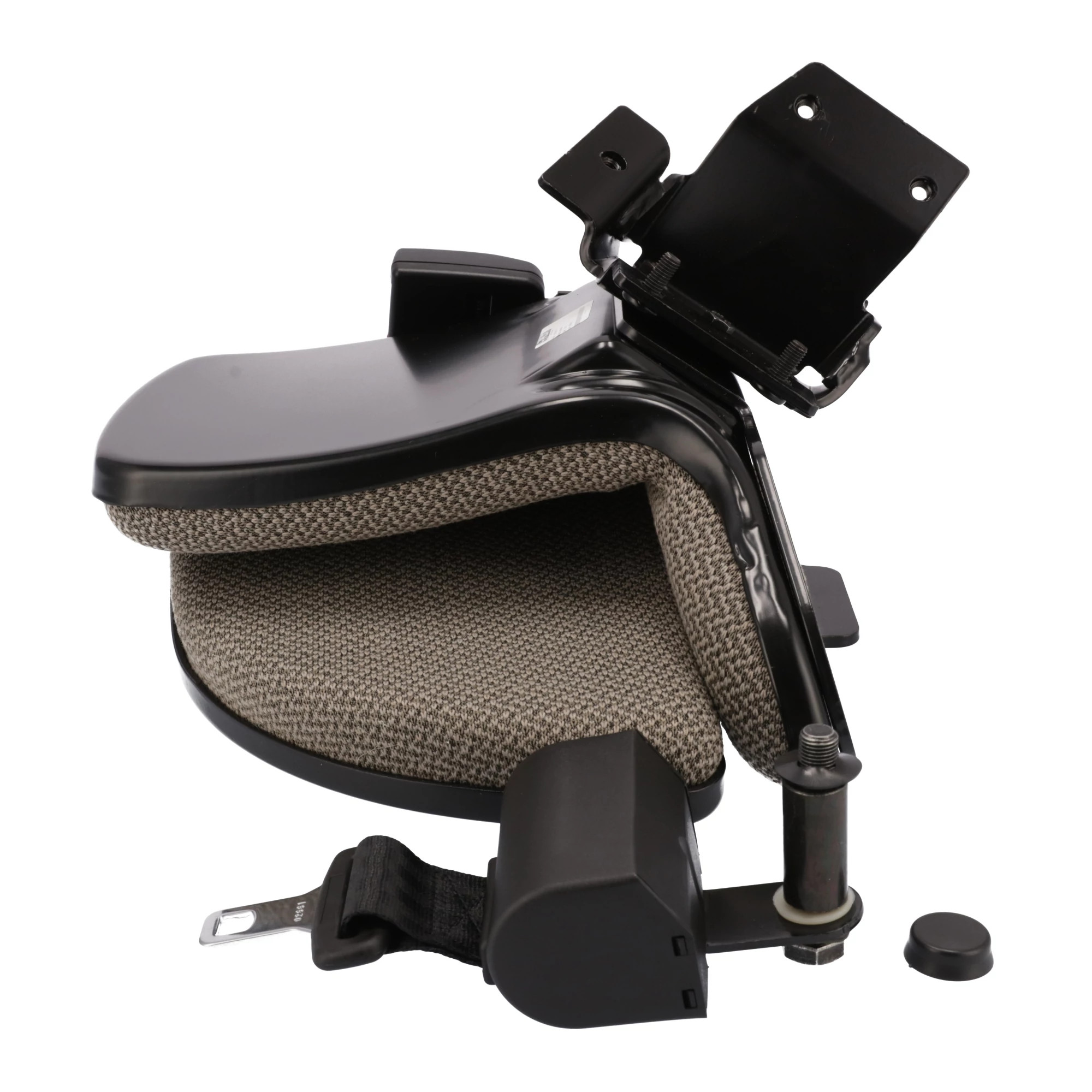 Conjunto de assento para instrutor com cinto - dobrável - tecido trigo