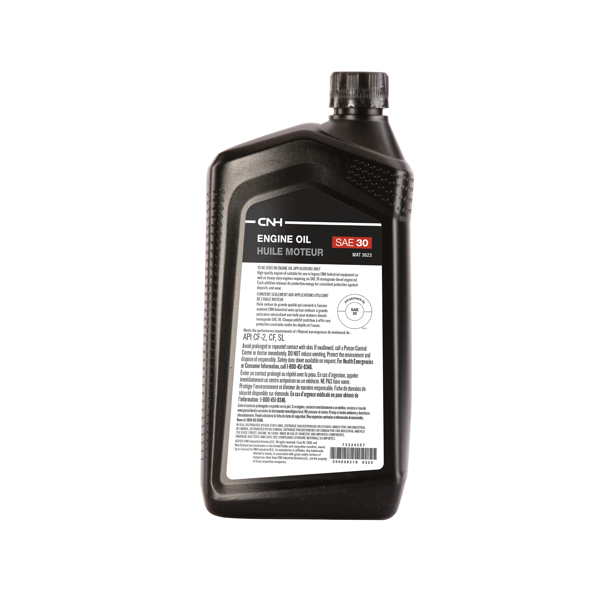 73344257 | Engine Oil - SAE 30 - MAT 3622 - 1 qt/ 0.94 L | Case IH
