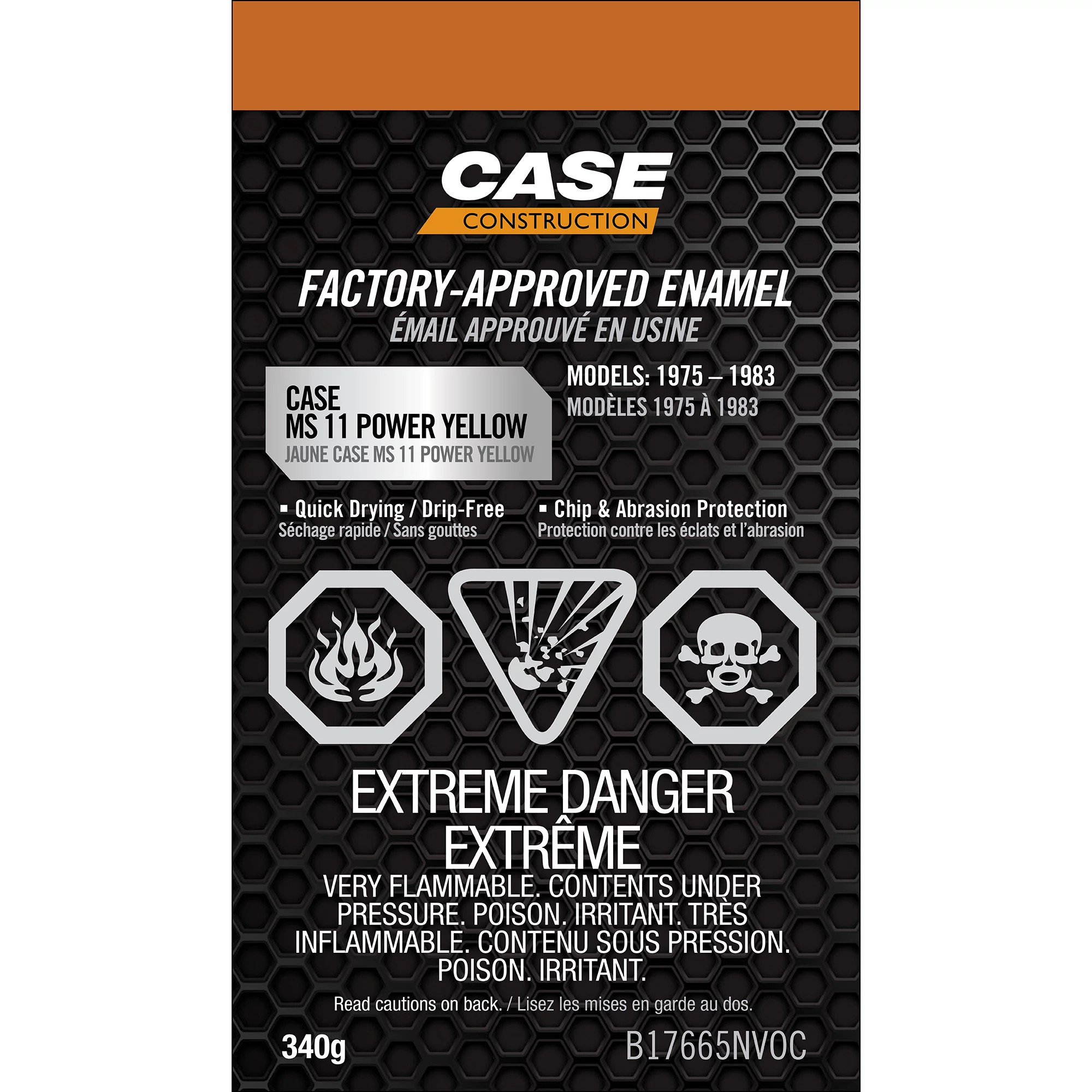 Peinture émail MS 11 jaune énergique - Faible taux de VOC - Diffuseur aérosol de -12 oz/ 340 g | NEWHOLLANDAG | CA | EN