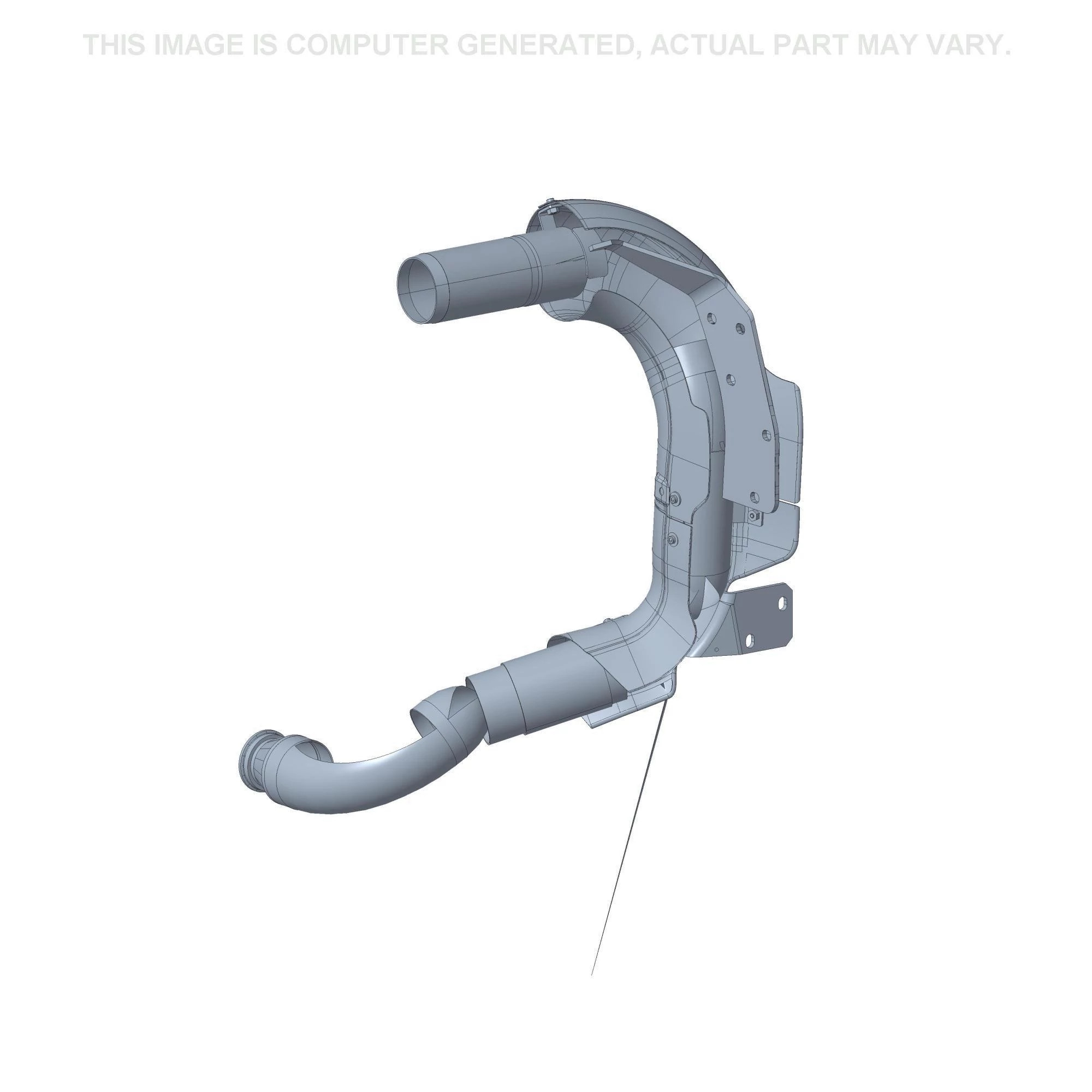 Courbe inférieure du tuyau du système d'échappement | NEWHOLLANDAG | CA | FR