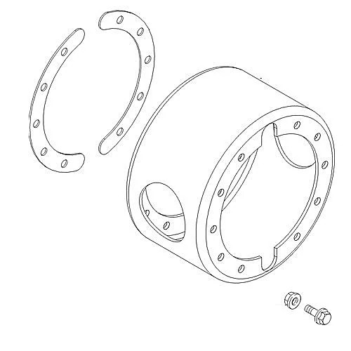 Spacers Kit for Front Dual Wheels - 406 mm | NEWHOLLANDAG | EU | EN