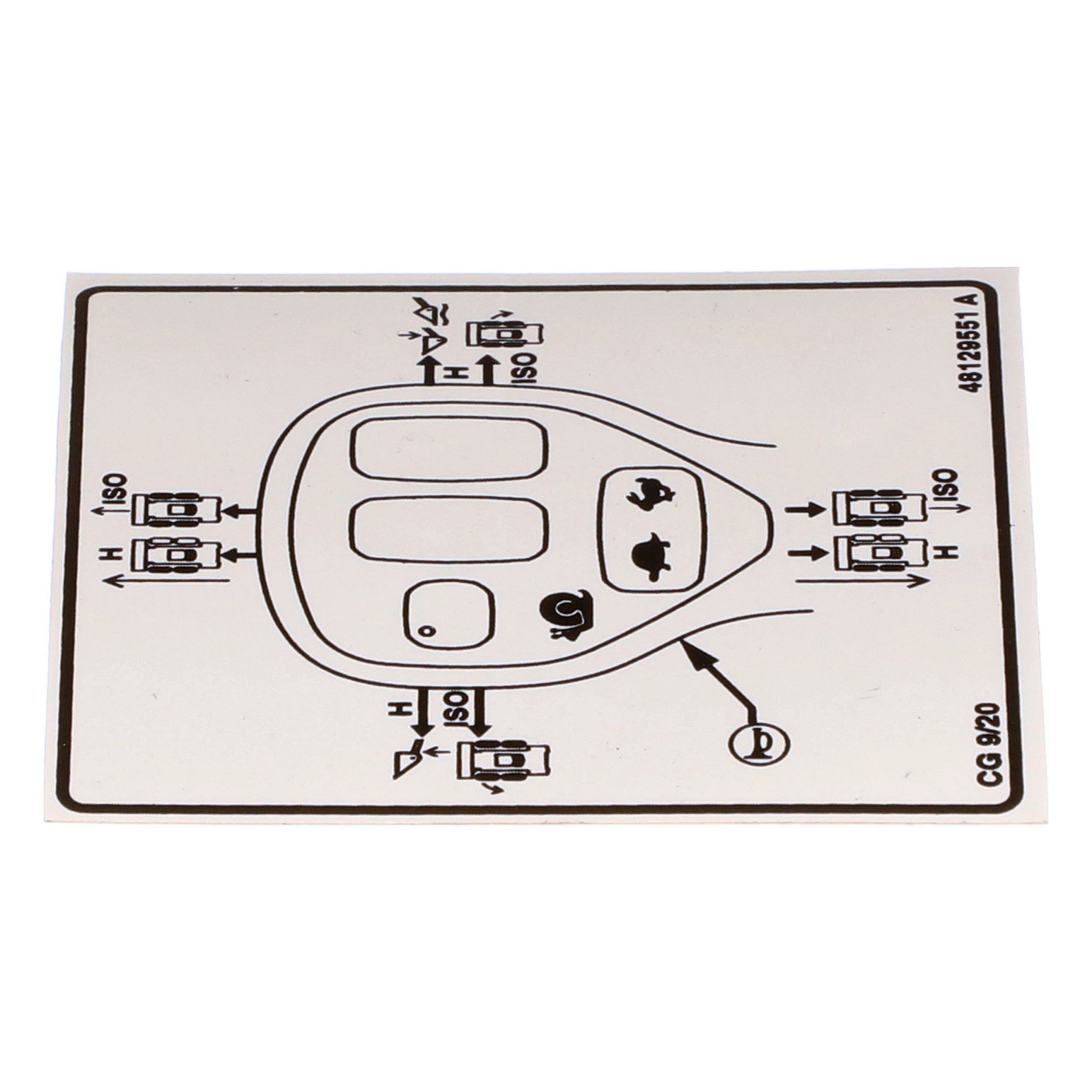 AUTOCOLLANT | CASEIH | EU | DE