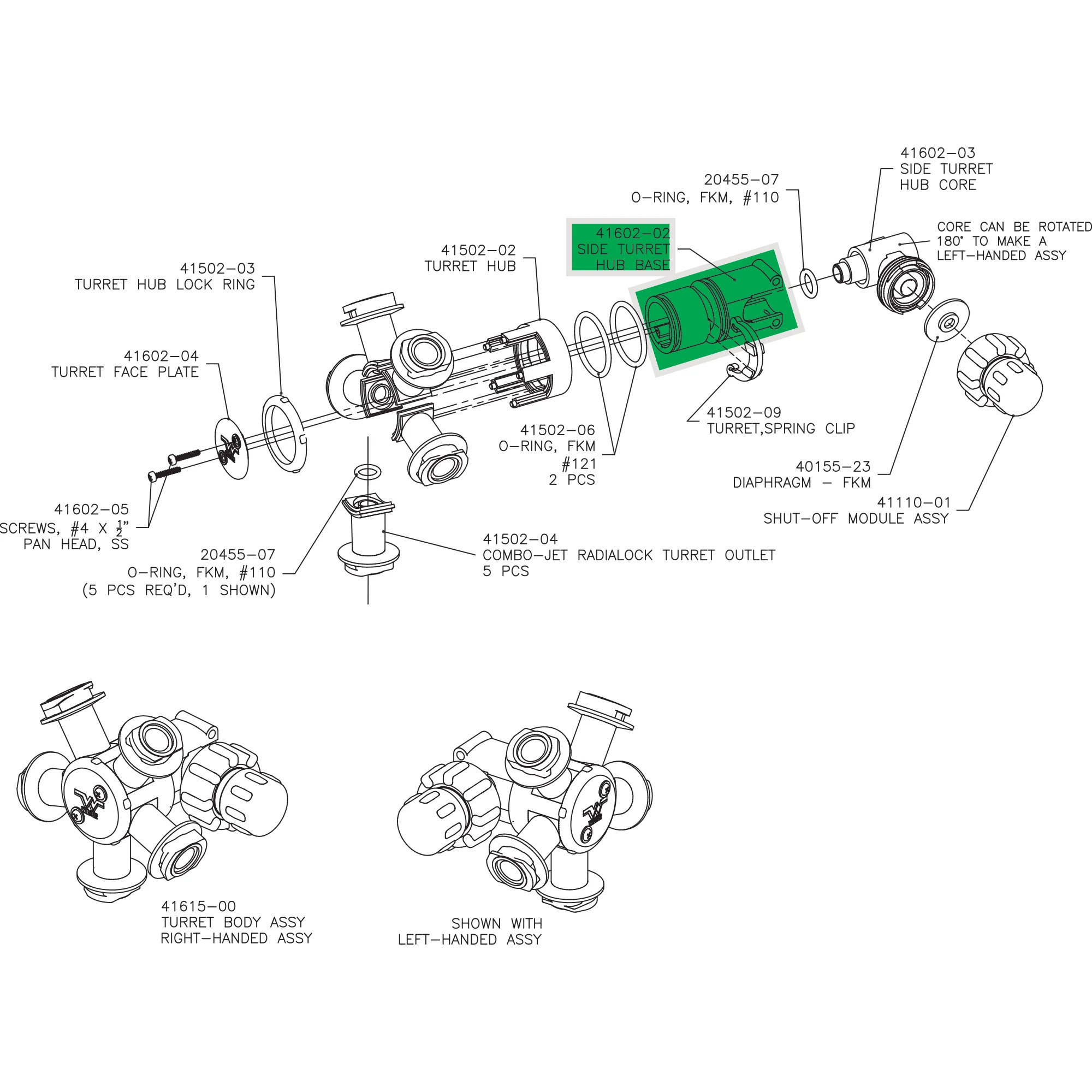 Combo-Rate® Side Take-Off Turret Base | CASEIH | CA | EN