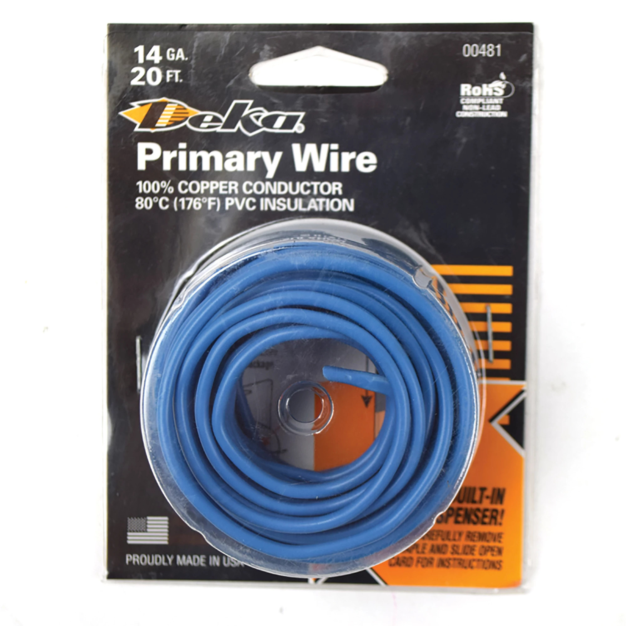 20' Primary Wire - 14-Gauge - Blue | CASECE | US | EN