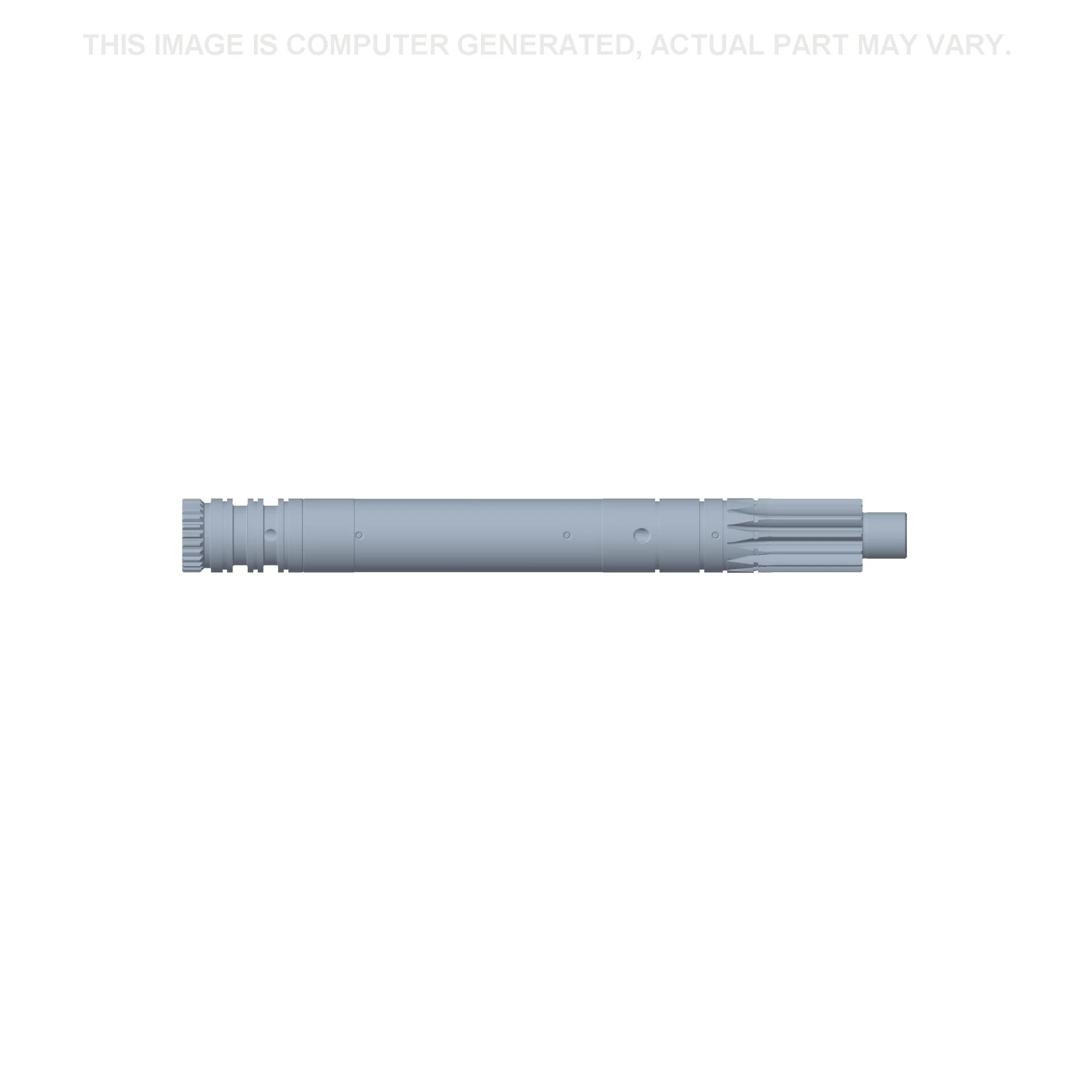 Eixo da engrenagem solar do variador do rotor - 25 mm DI x 40 mm DE x 390,5 mm C