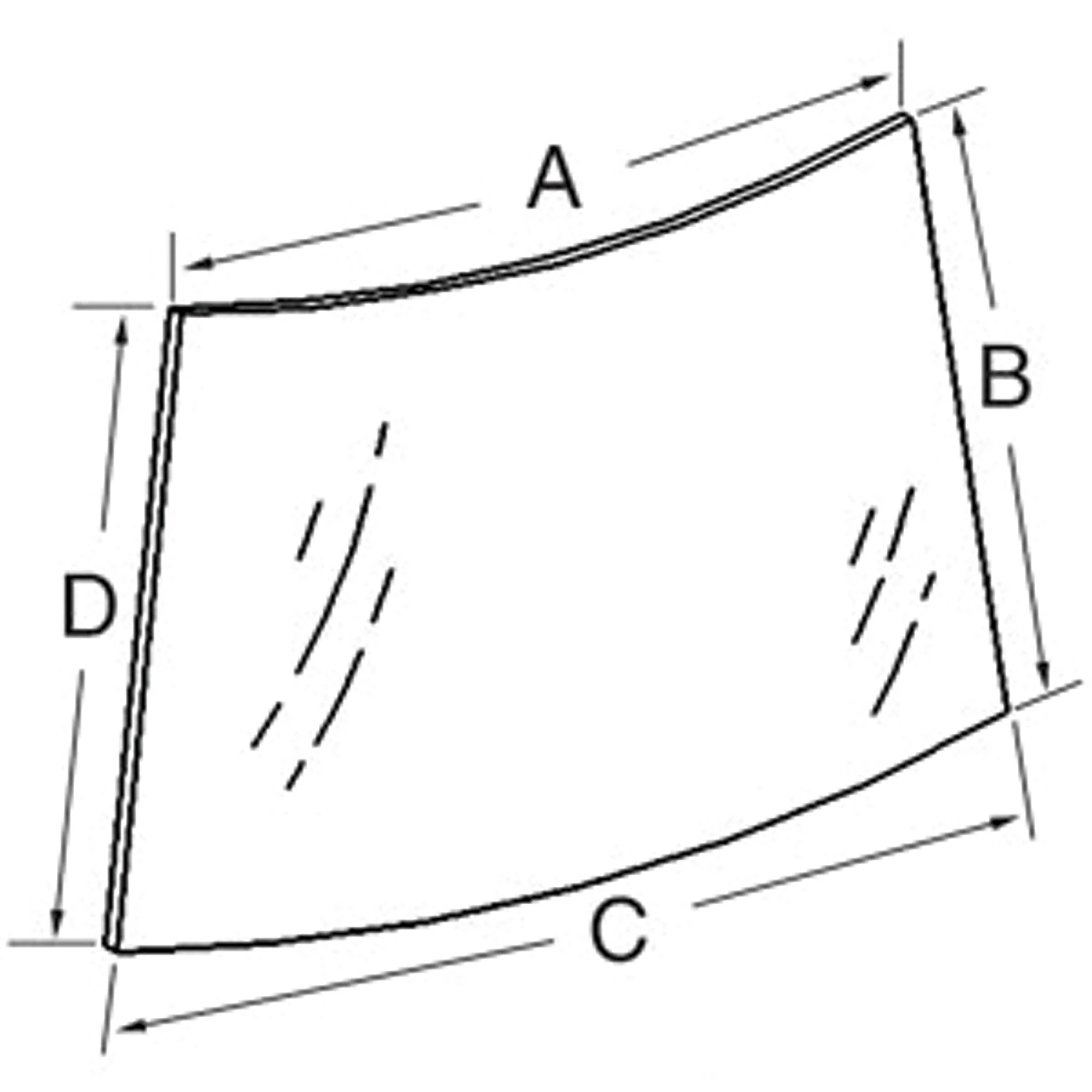 Upper Windshield Glass | DEFAULT | CA | EN