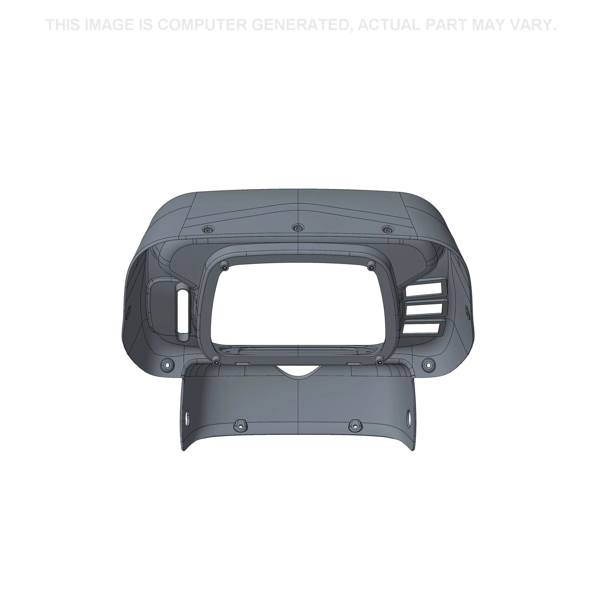 Conjunto de tampa do painel de instrumentos - 418 mm L